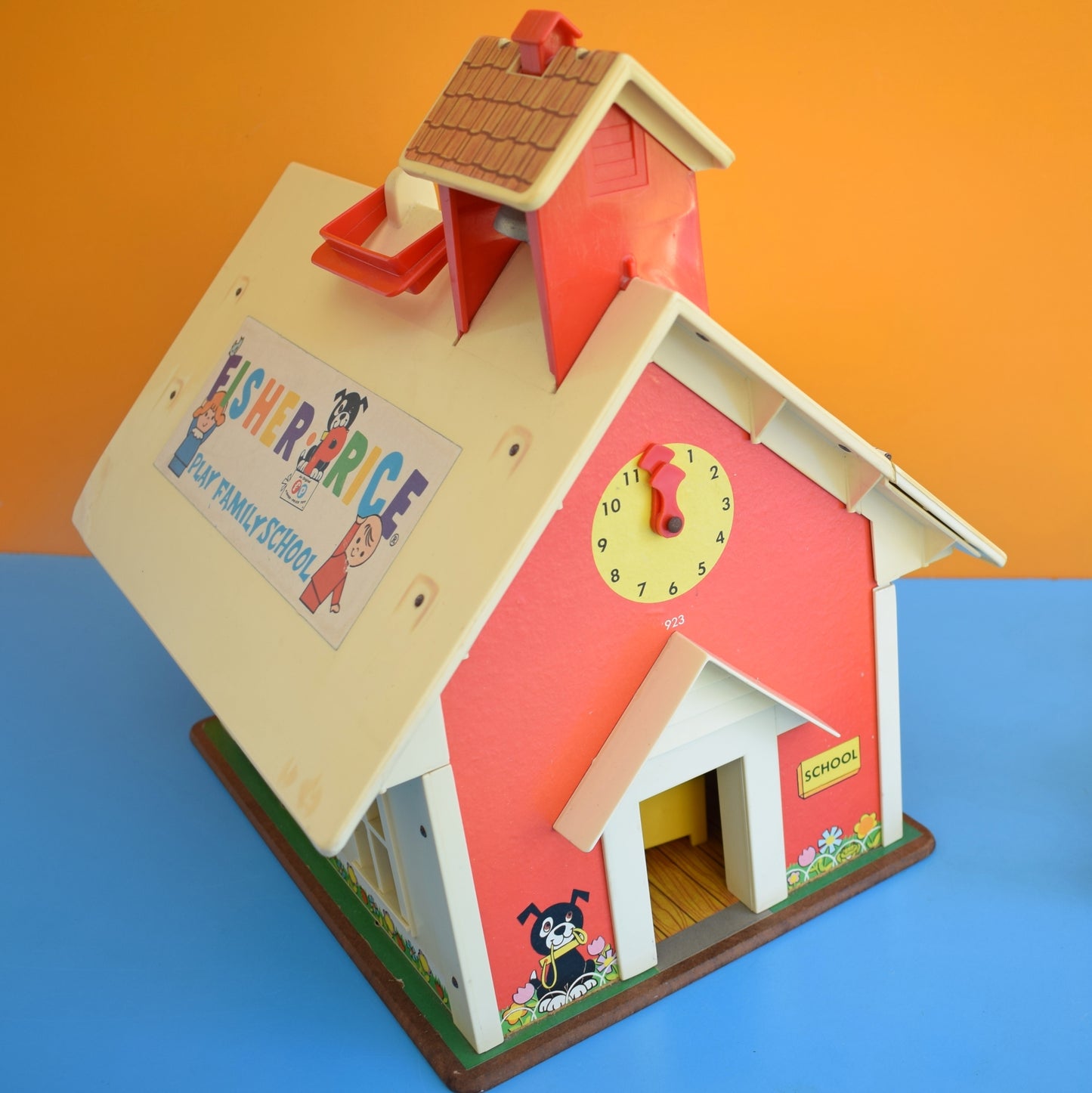 Vintage 1980s Fisher Price School House .