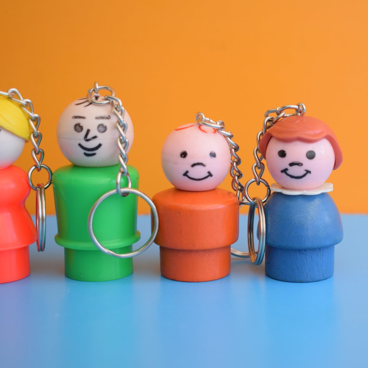 Vintage 1980s Fisher Price Little People Keyrings