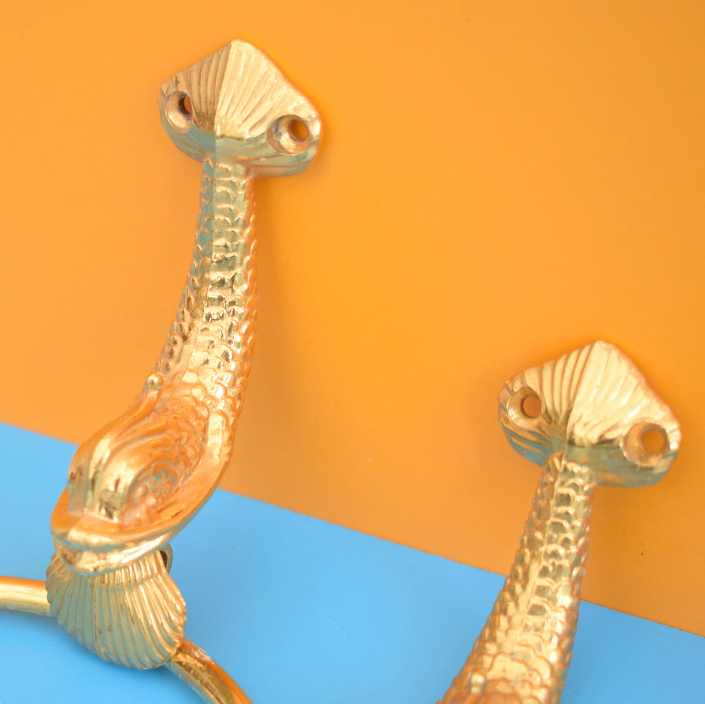Vintage 1970s Lan Bar Fish Range Bathroom Bits - Kitsch Gold
