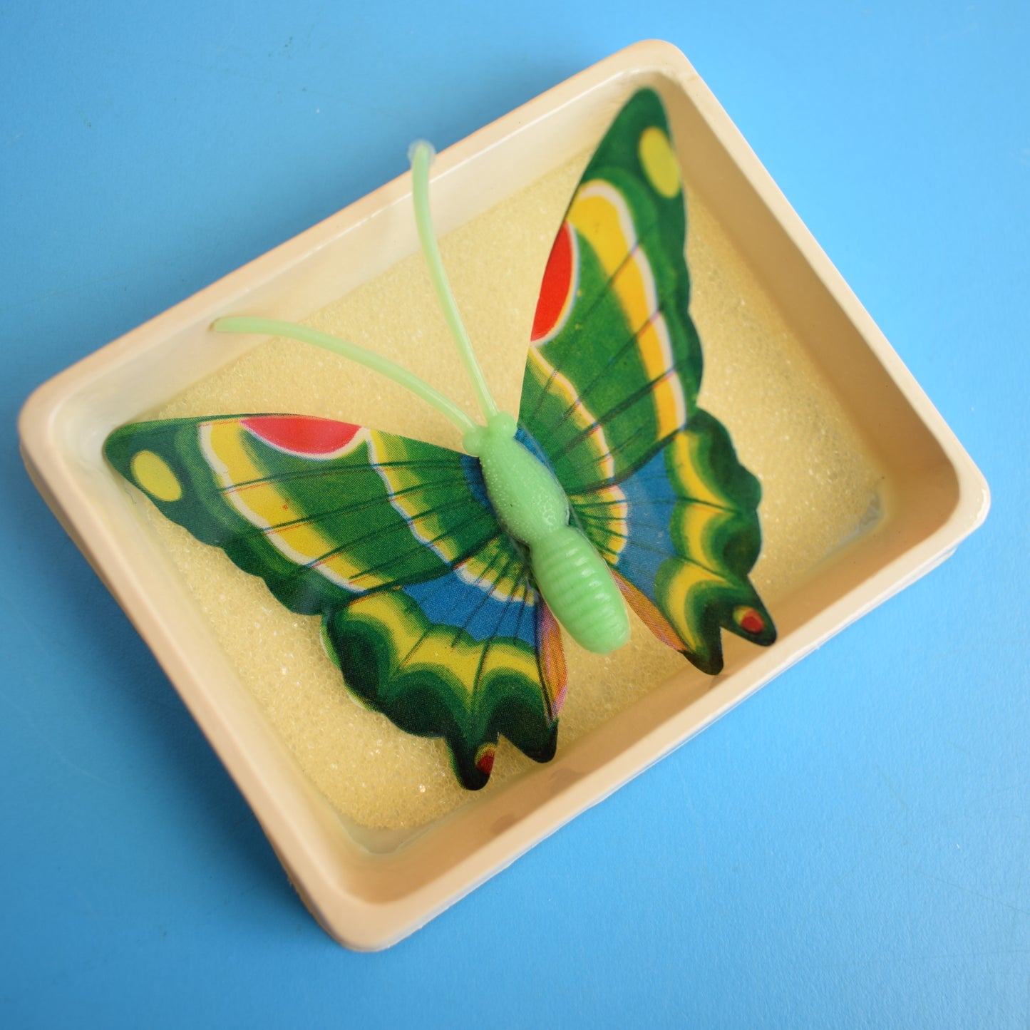 Vintage 1970s Plastic Butterfly Brooches - Unused