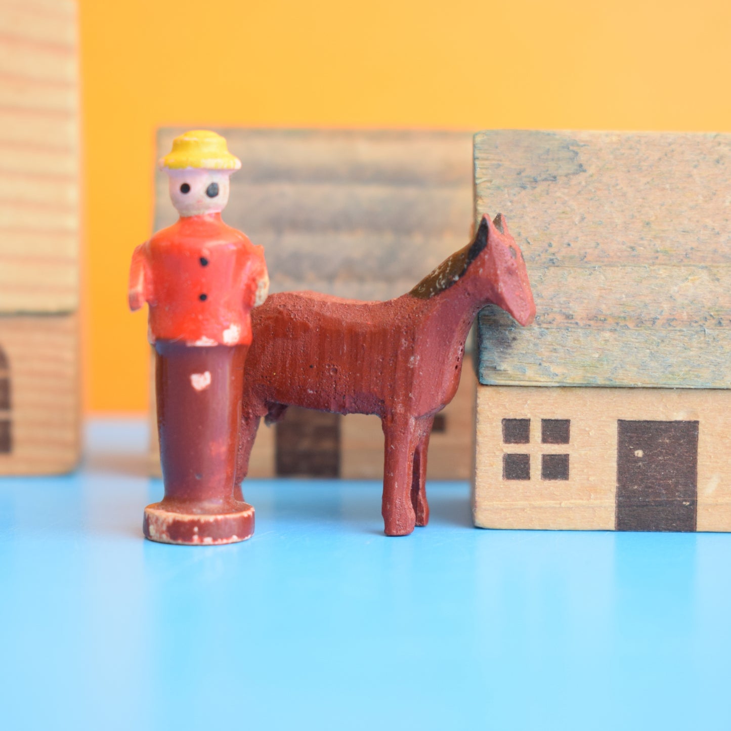 Vintage 1960s Mixed German Wooden Buildings by Vintage
