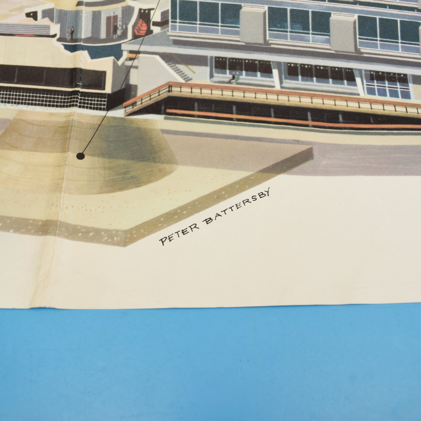 Vintage 1960s Postoffice Tower Large Poster