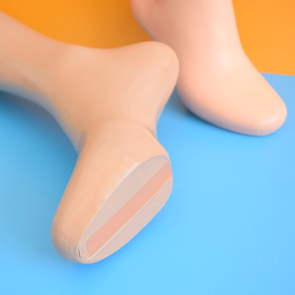Vintage 1950s Mannequin Leg - Stocking / Shoe - Retail Display