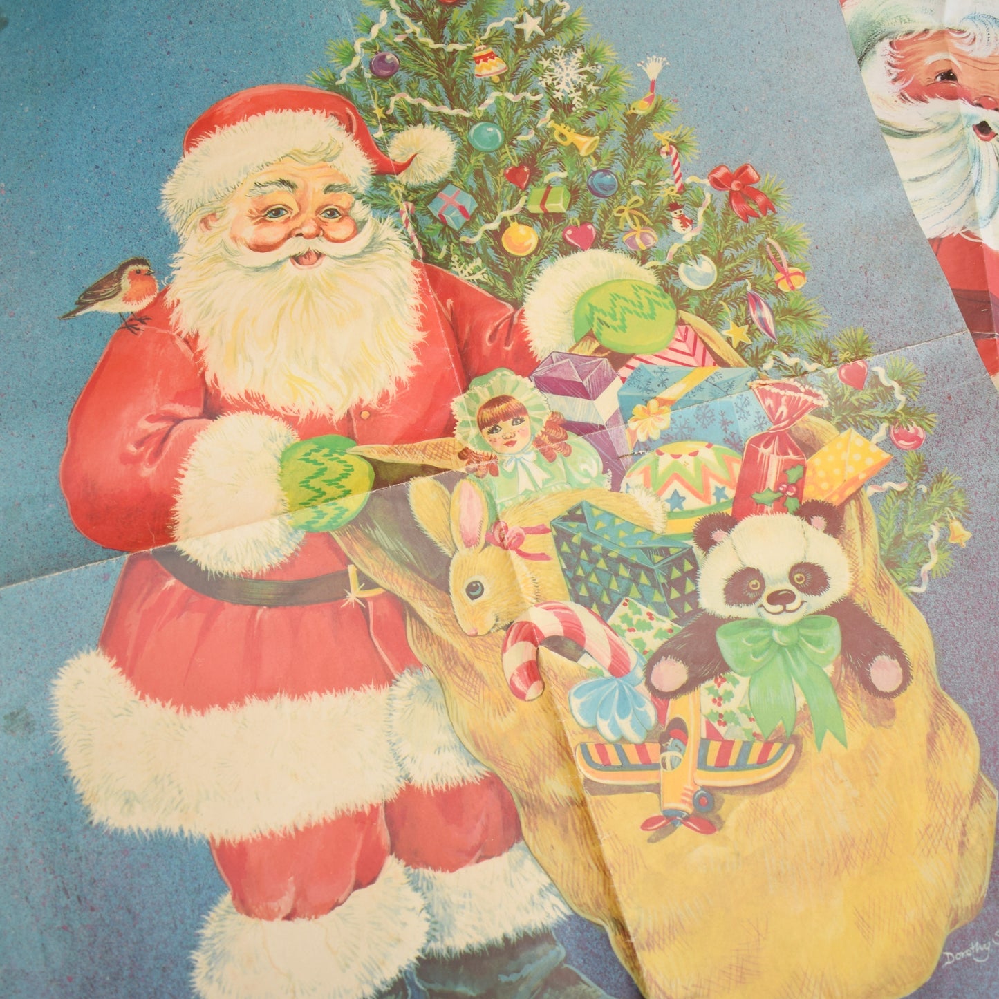 Vintage 1970s Christmas Wrapping / Posters