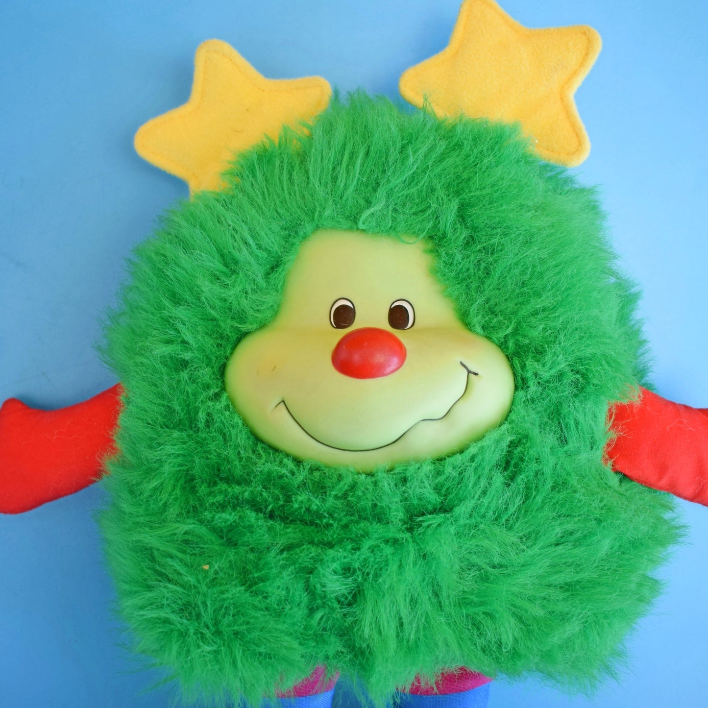 Vintage 1980s Rainbow Brite Sprite Soft Toy - Green Lucky