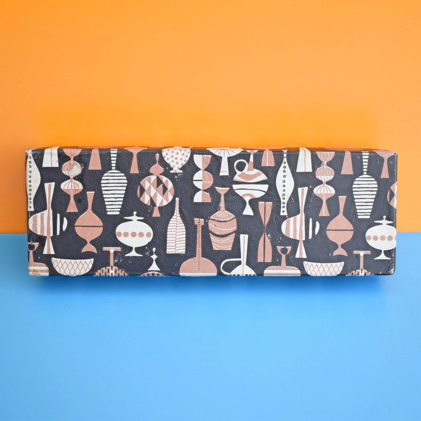 Vintage 1950s Cardboard Box - Jacqueline Groag Style