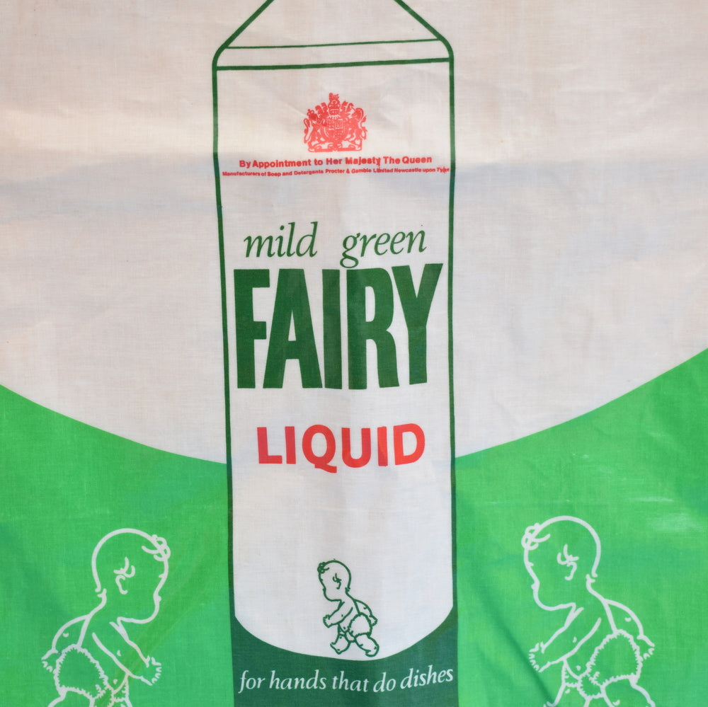 Vintage 1980s Fairy Washing Up Liquid Full Apron - PVC