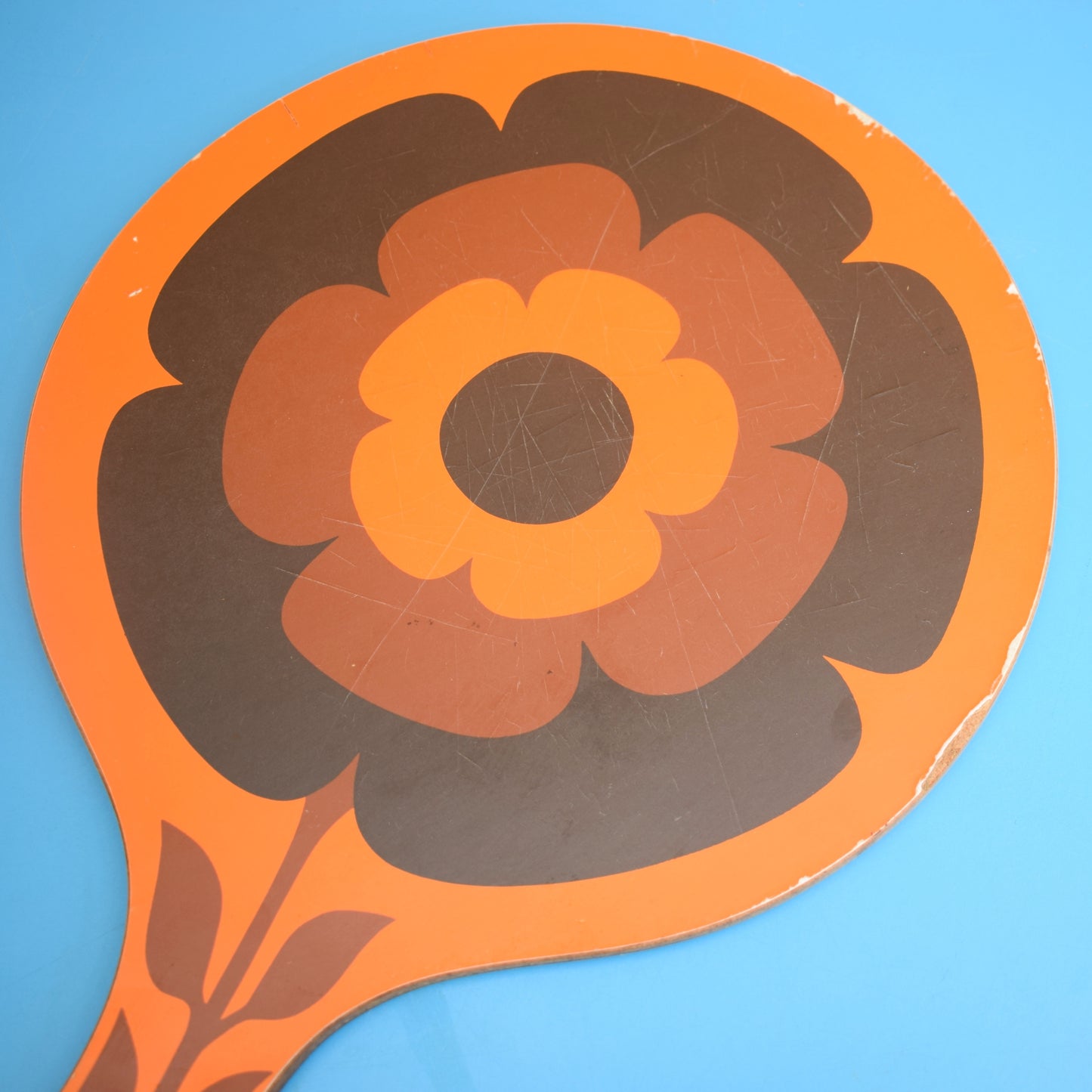 Vintage 1970s Flower Power Chopping Board by Pineapple Retro