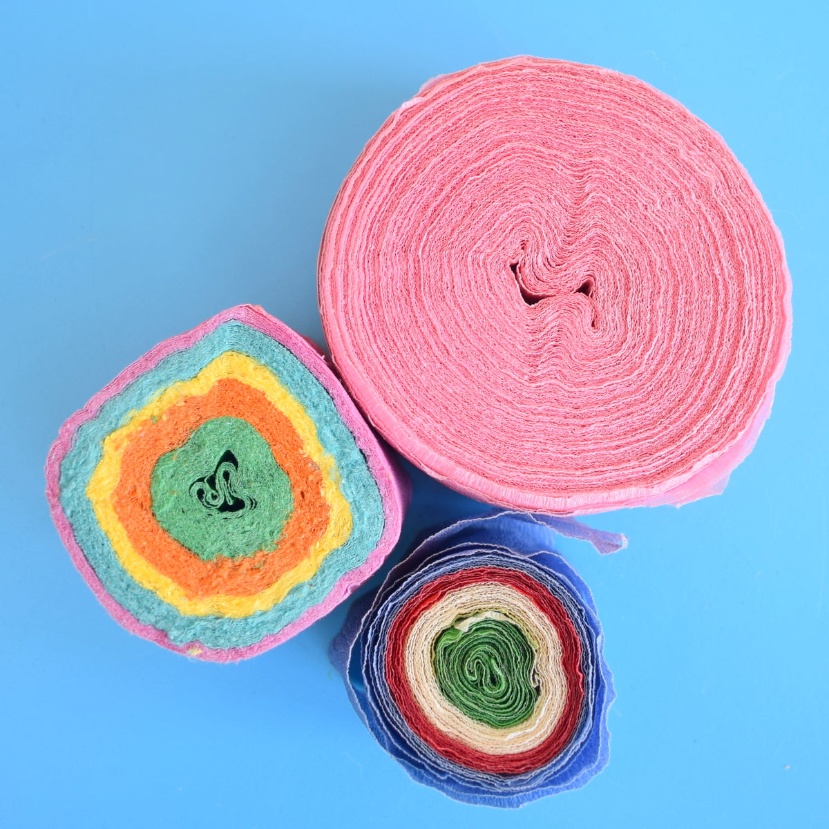Vintage 1950s Pretty Crepe Paper Streamers - Various Colours .