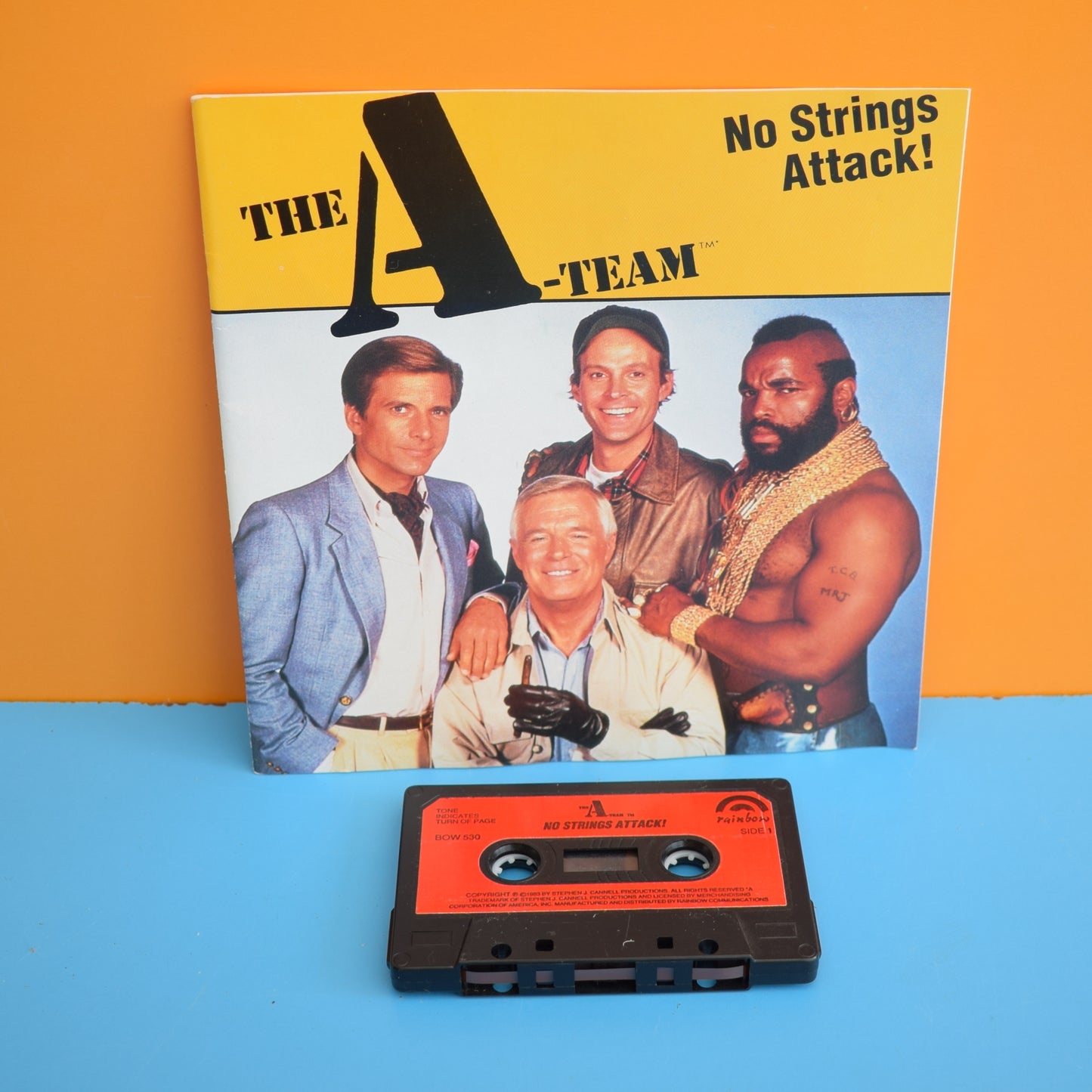 Vintage 1980s Book / Cassette - The A Team by Pineapple Retro