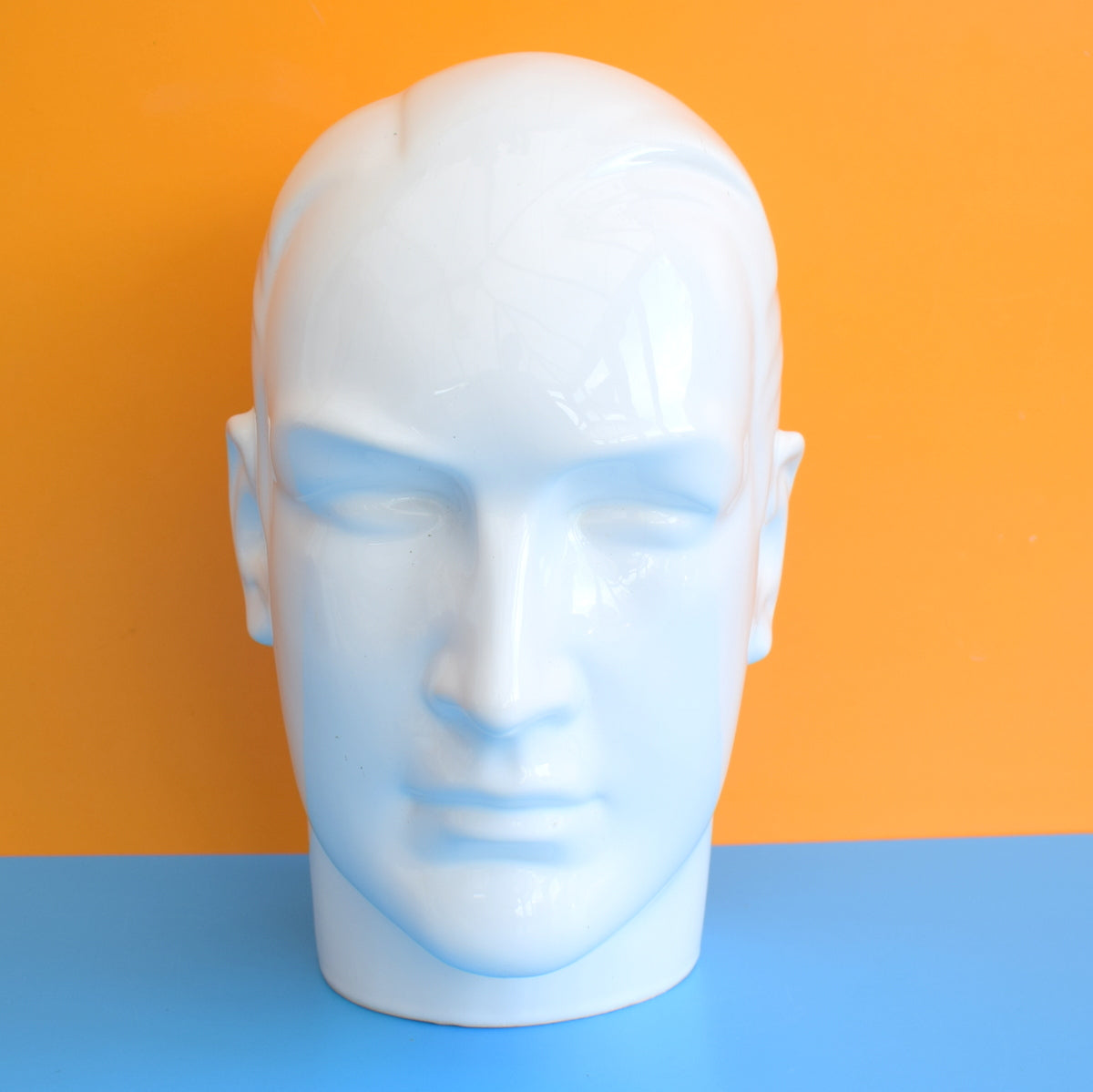 Vintage 1980s Ceramic Display Head - Shop Retail - Man