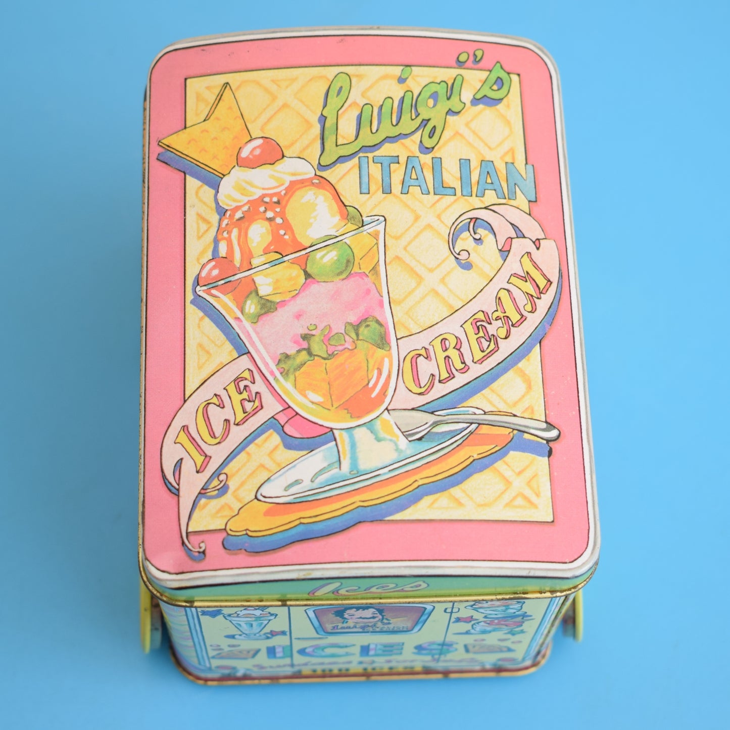 Vintage 1980s Ice Cream Van Tin - Wheels by Pineapple Retro