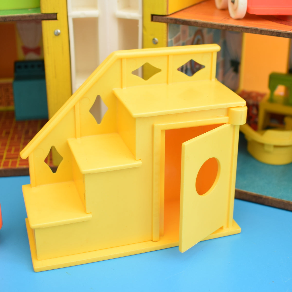 Vintage 1960s Fisher Price Play Family House - With Accessories