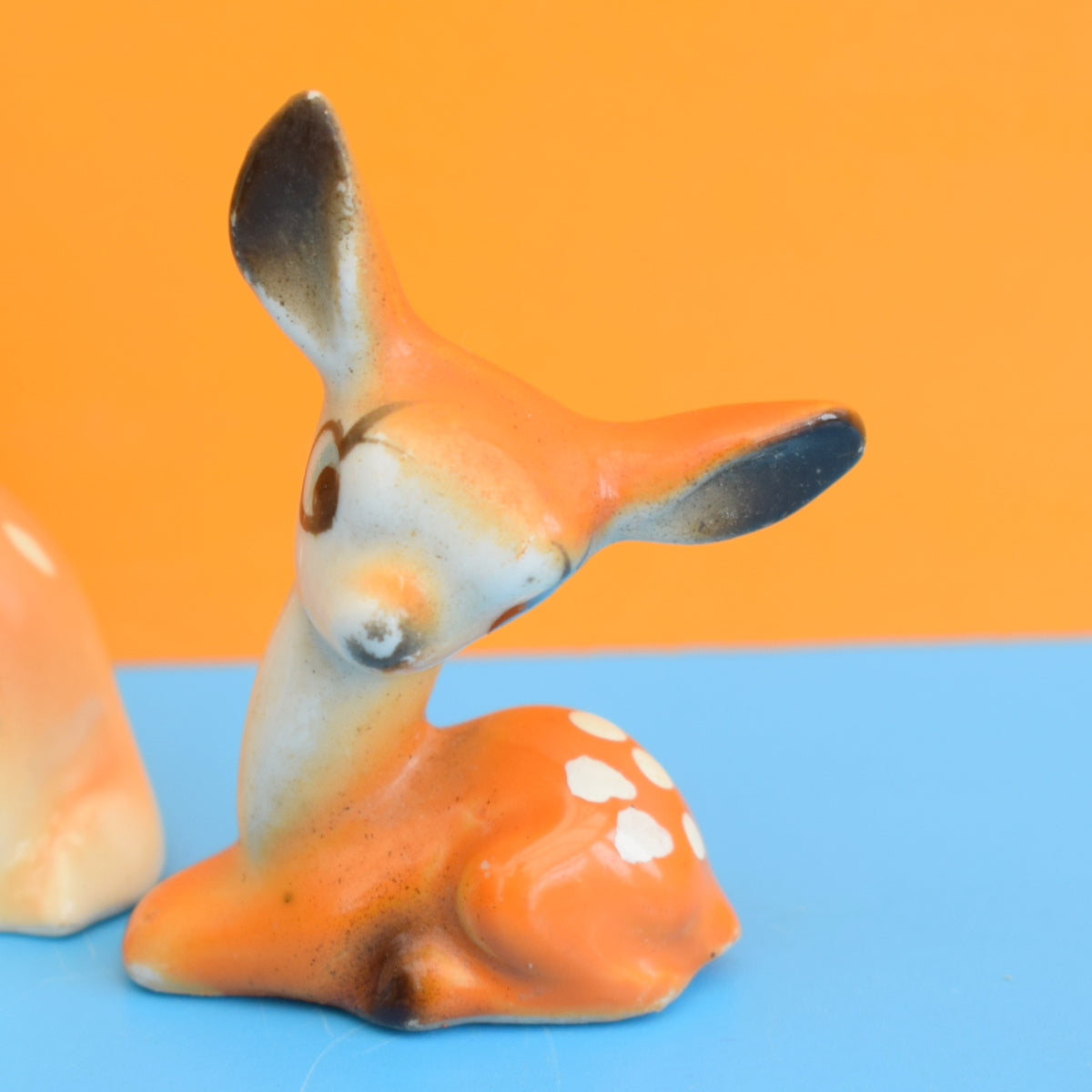 Vintage 1970s Kitsch Mixed Deer Family - Brown