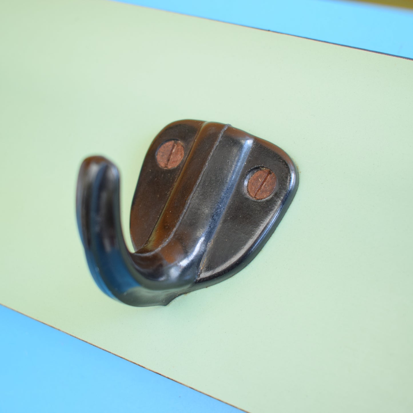 Vintage 1960s Wall Hook Rack - Formica by Vintage