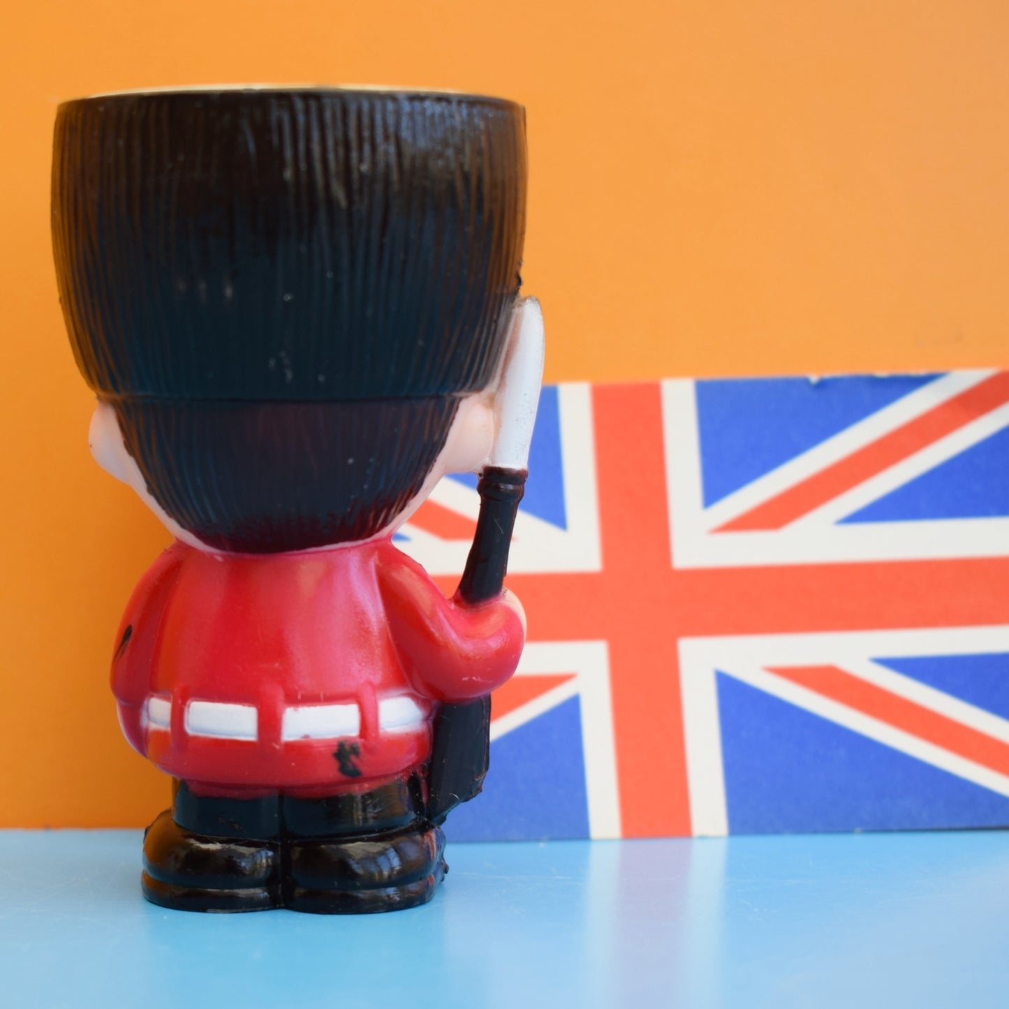 Vintage 1970s Plastic Egg Cup - London Guard