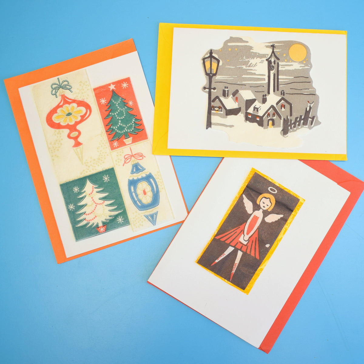 Vintage Handmade Kitsch Christmas Greeting Cards by Vintage