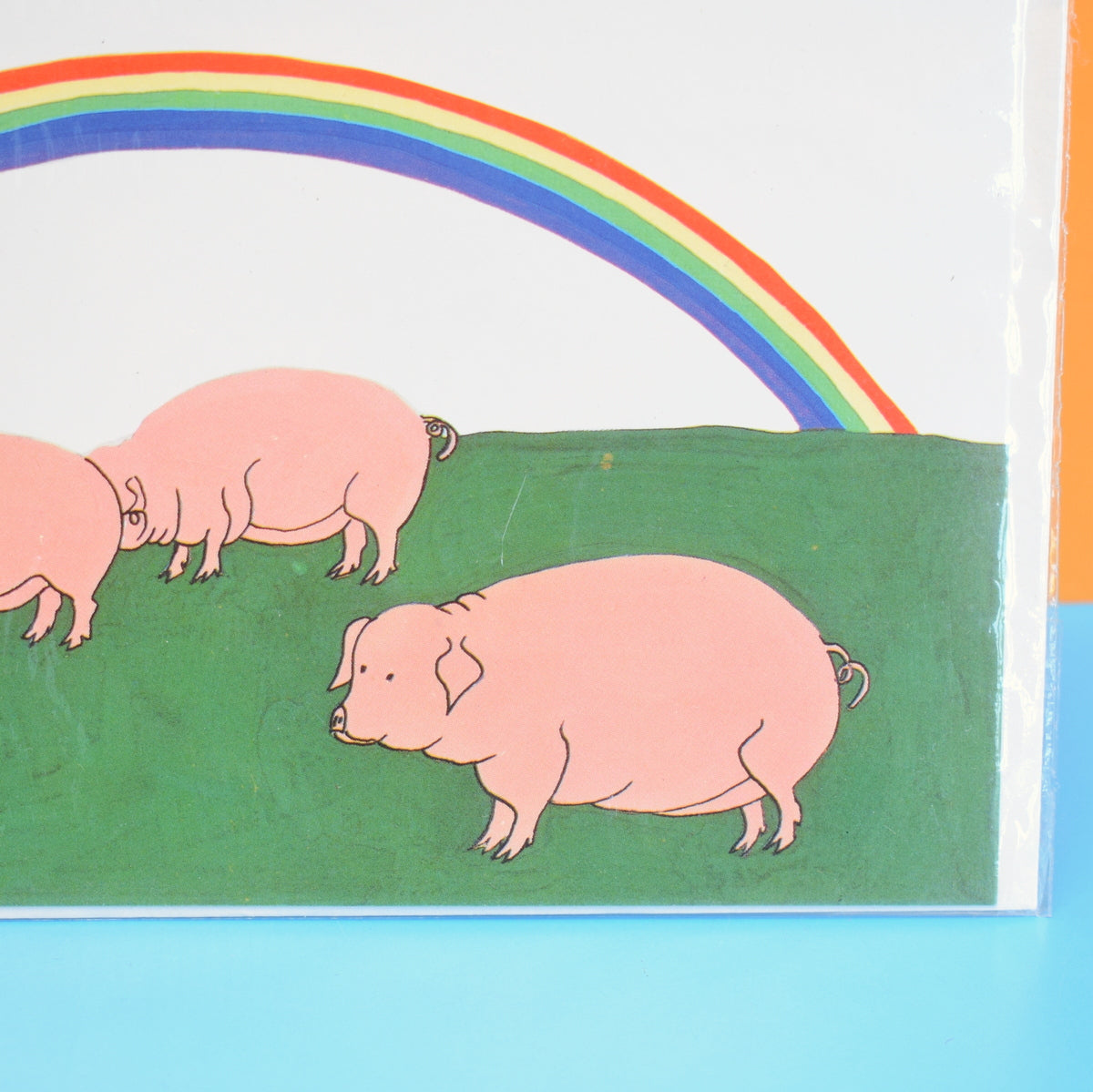 Vintage 1970s Greeting Card - Napoleon And Friends - Rainbow by Eric's Cards