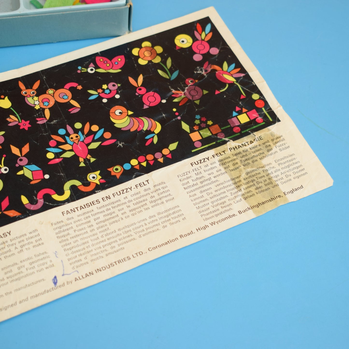 Vintage 1970s Fuzzy Felt - Fantasy Set by Pineapple Retro