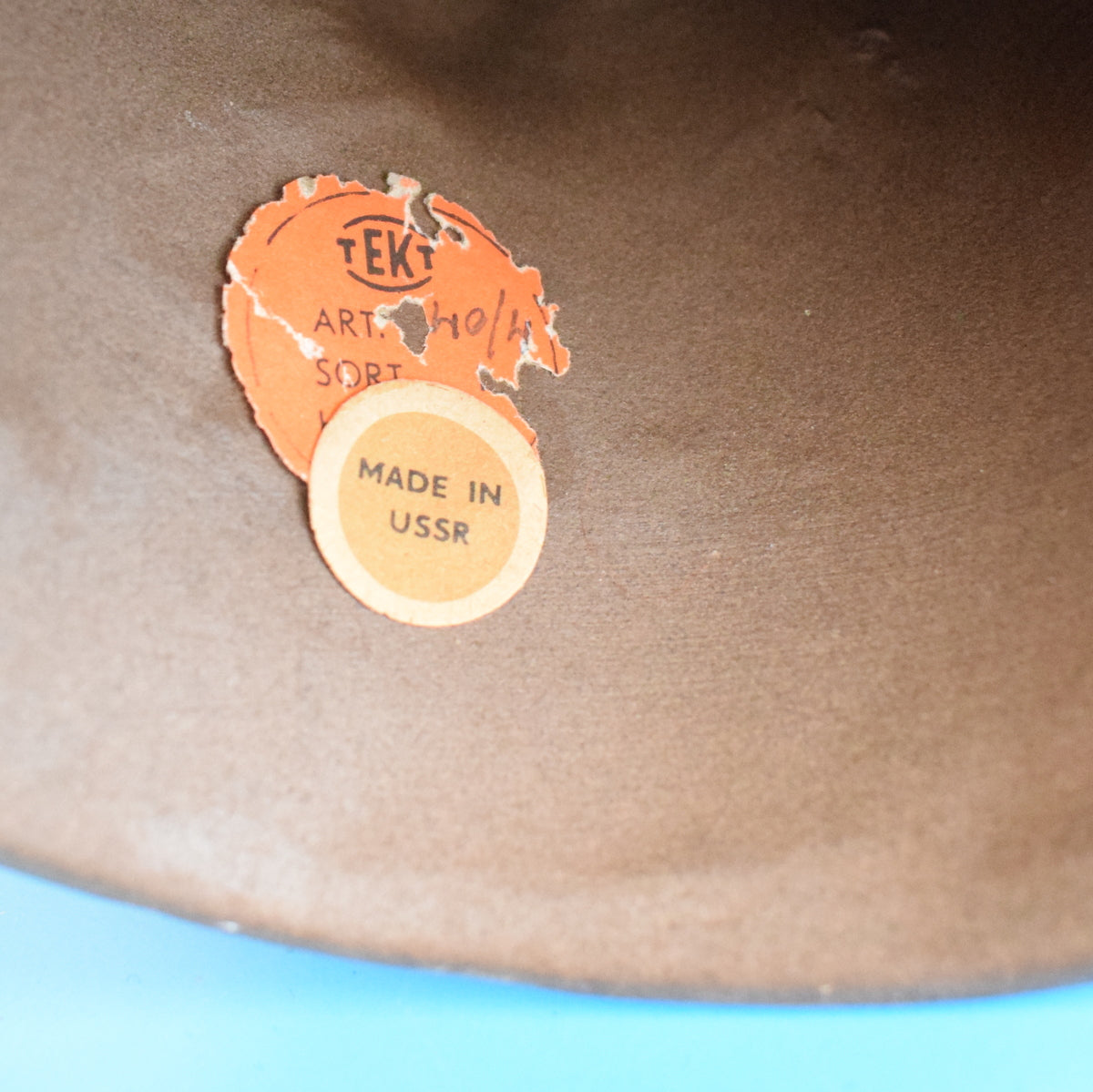 Vintage 1960s Large Ceramic Girls Head - USSR Tekt