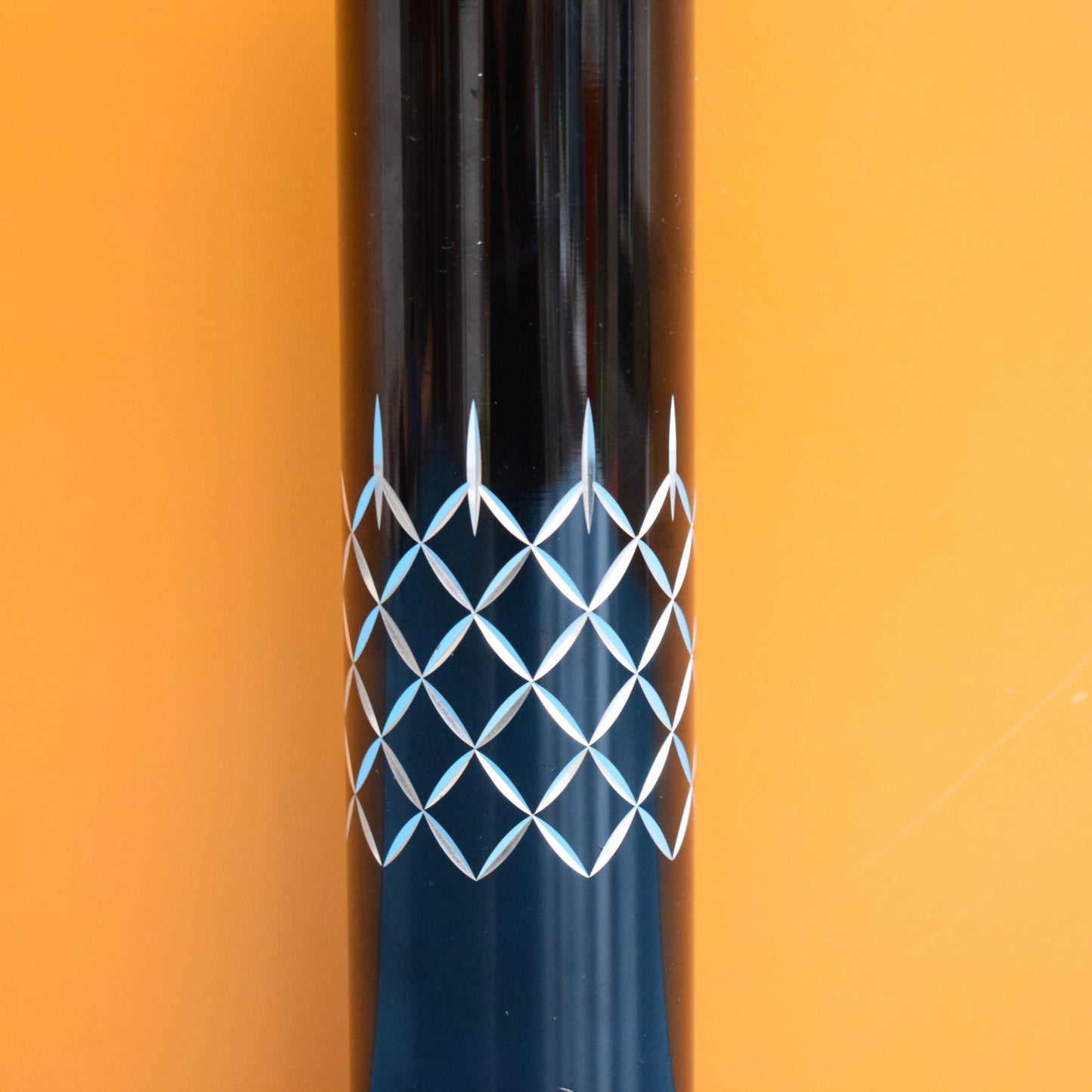 Vintage 1970s Anodised Aluminium Vase - Conrah - Black by Vintage