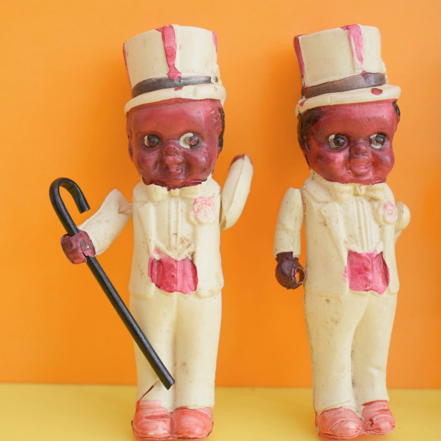 Vintage 1950s Celluloid Figures/ Show Dancers by Vintage