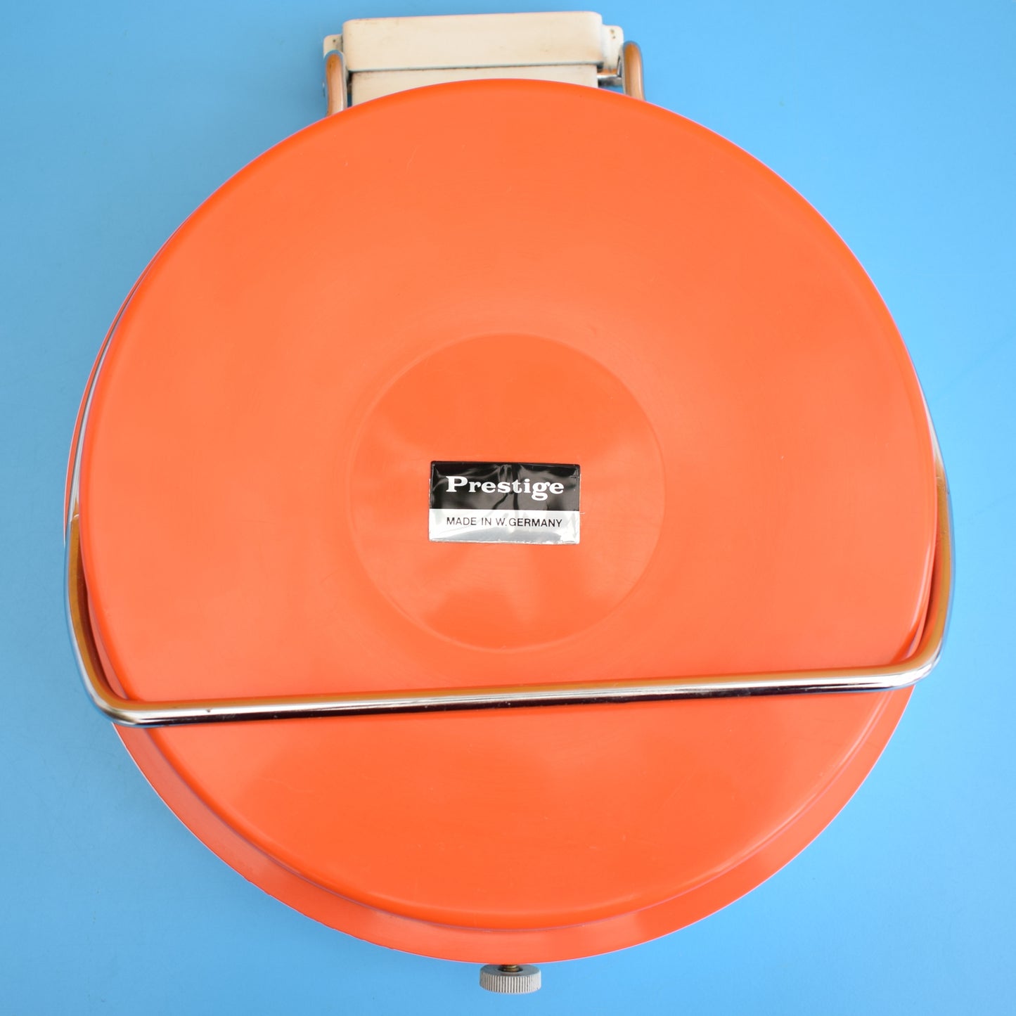 Vintage 1960s Wall Mount Folding Kitchen Scales - Orange