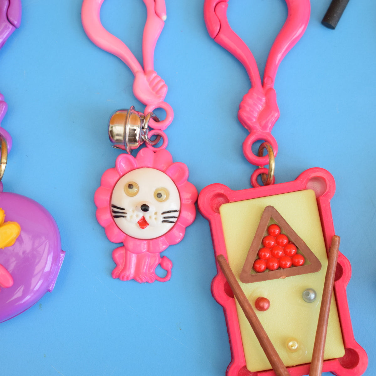 Vintage 1980s American Charm Keyring - Mixed Designs