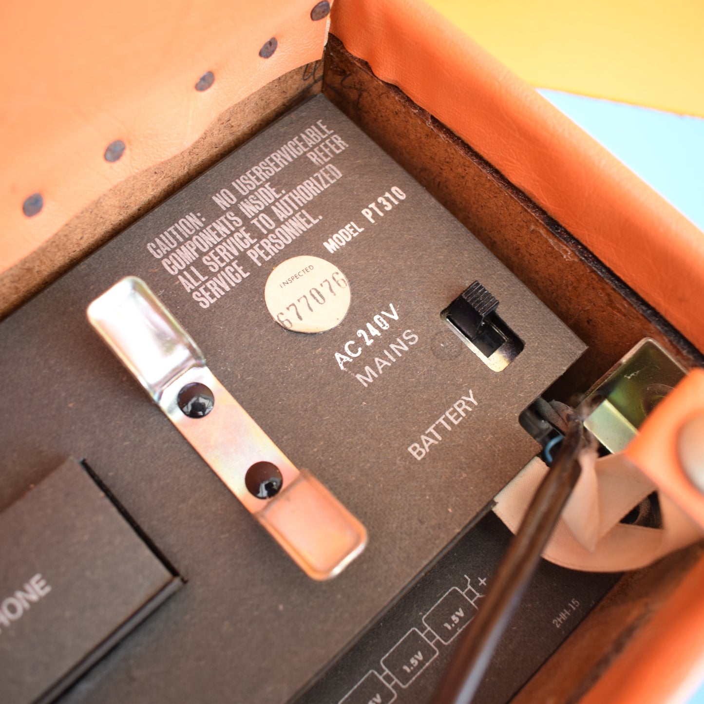 Vintage 1970s Nautilus Radio - Orange Vinyl