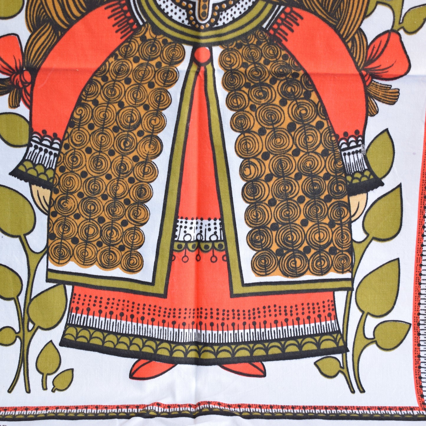 Vintage 1970s Cotton Tea Towel - Heinz Girl by Pineapple Retro