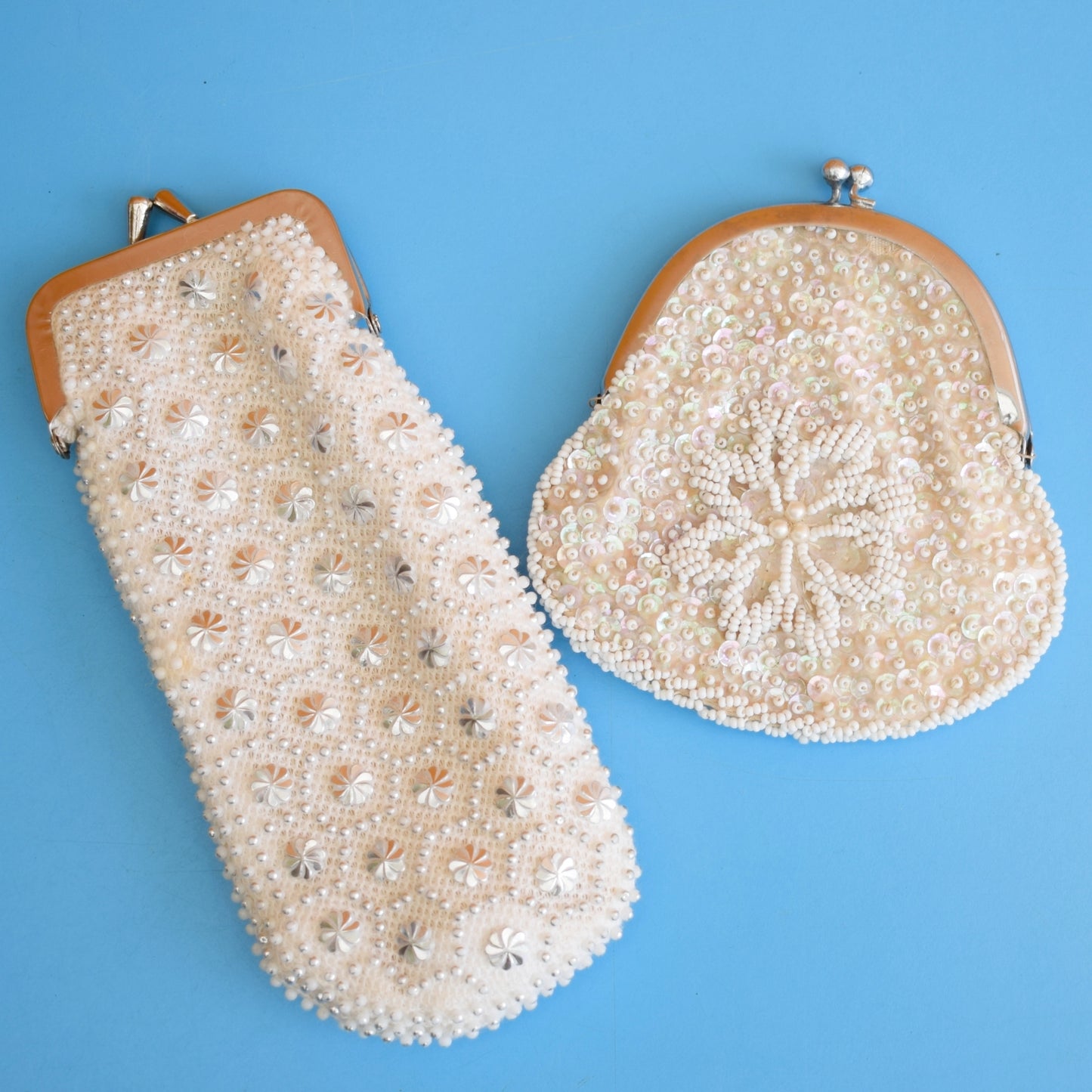 Vintage 1960s Beaded Glasses Case / Purse by Vintage