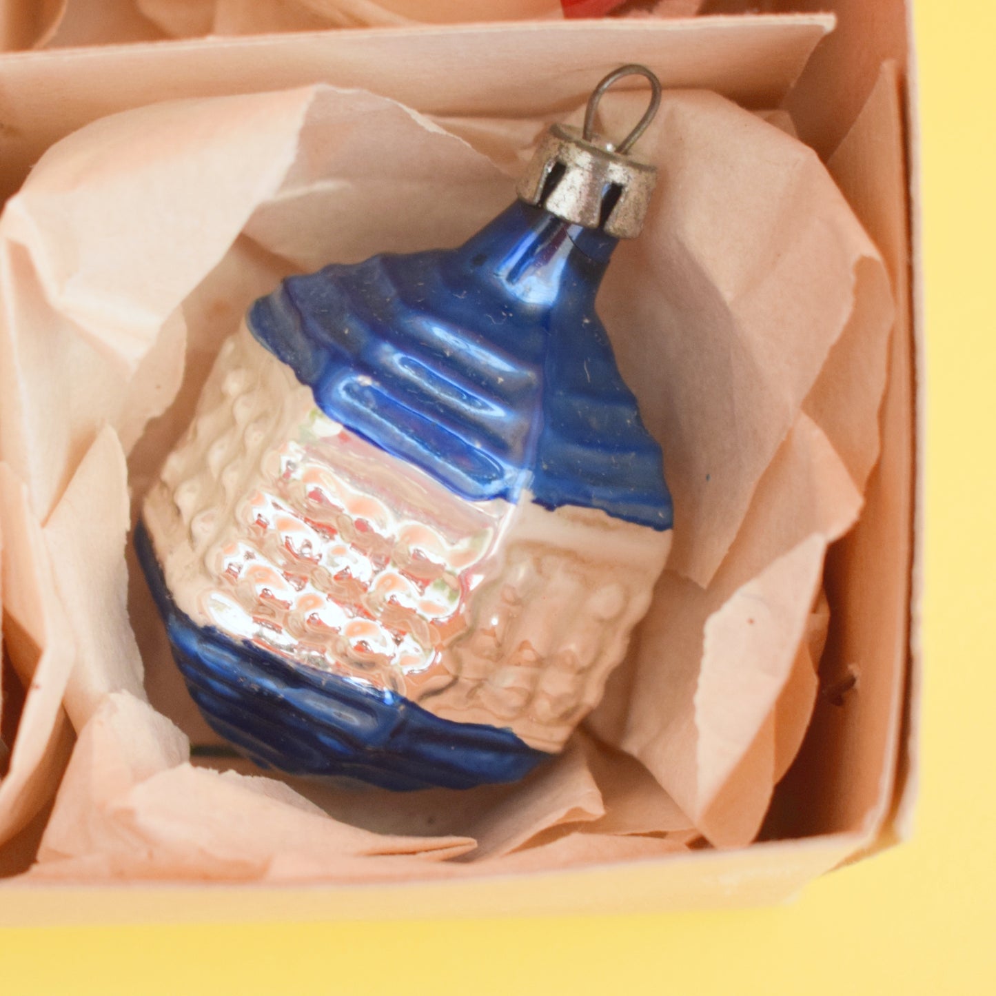 Vintage 1960s Glass Special Christmas Baubles