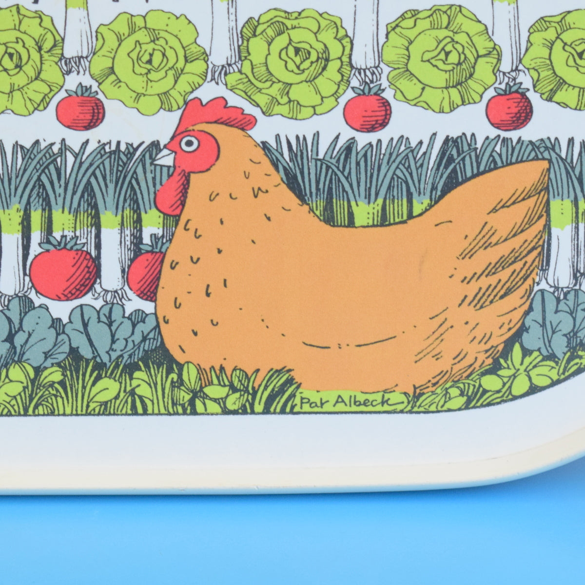 Vintage 1970s Melamine Chicken Tray - Pat Albeck by Vintage
