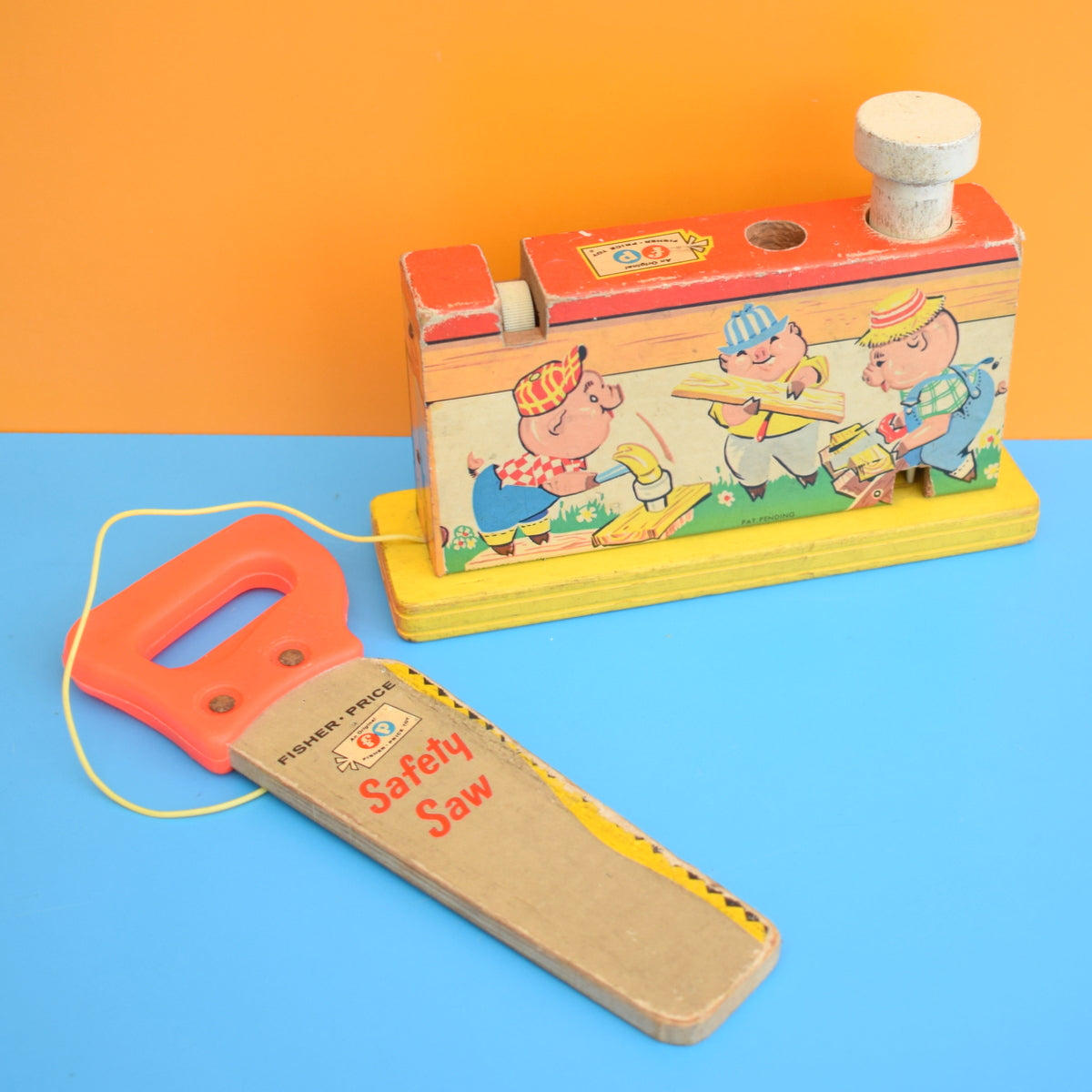 Vintage 1960s Fisher Price Pound And Saw Toy by Pineapple Retro