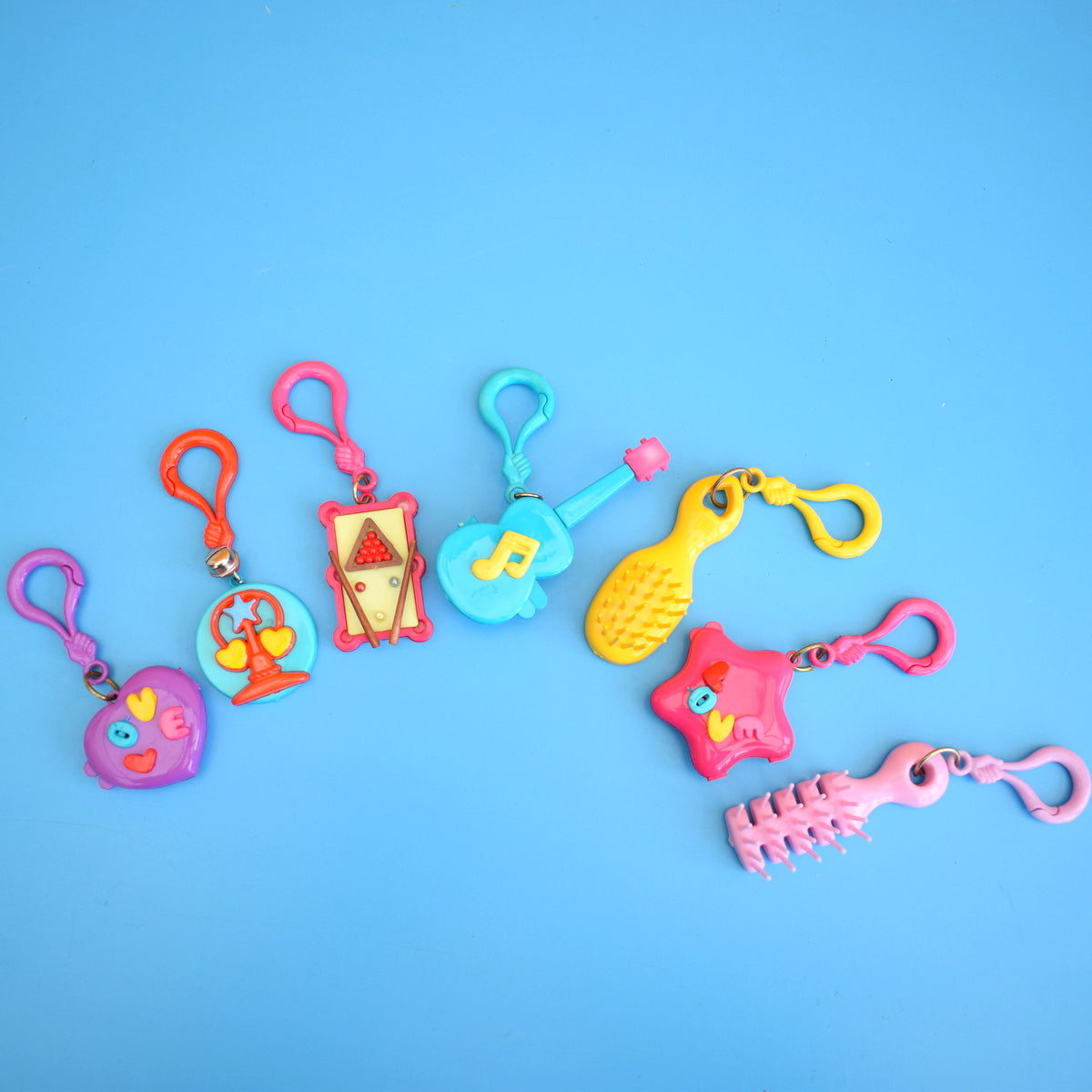 Vintage 1980s American Charm Keyring - Mixed Designs . by Pineapple Retro