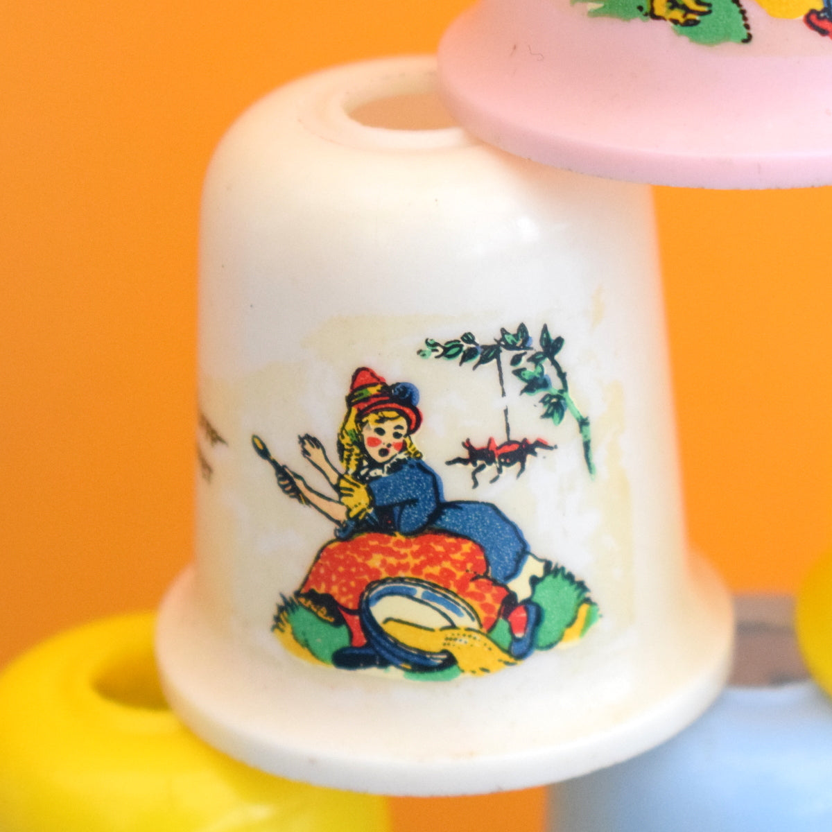 Vintage 1960s Pifco String Light Covers - Nursery Rhymes