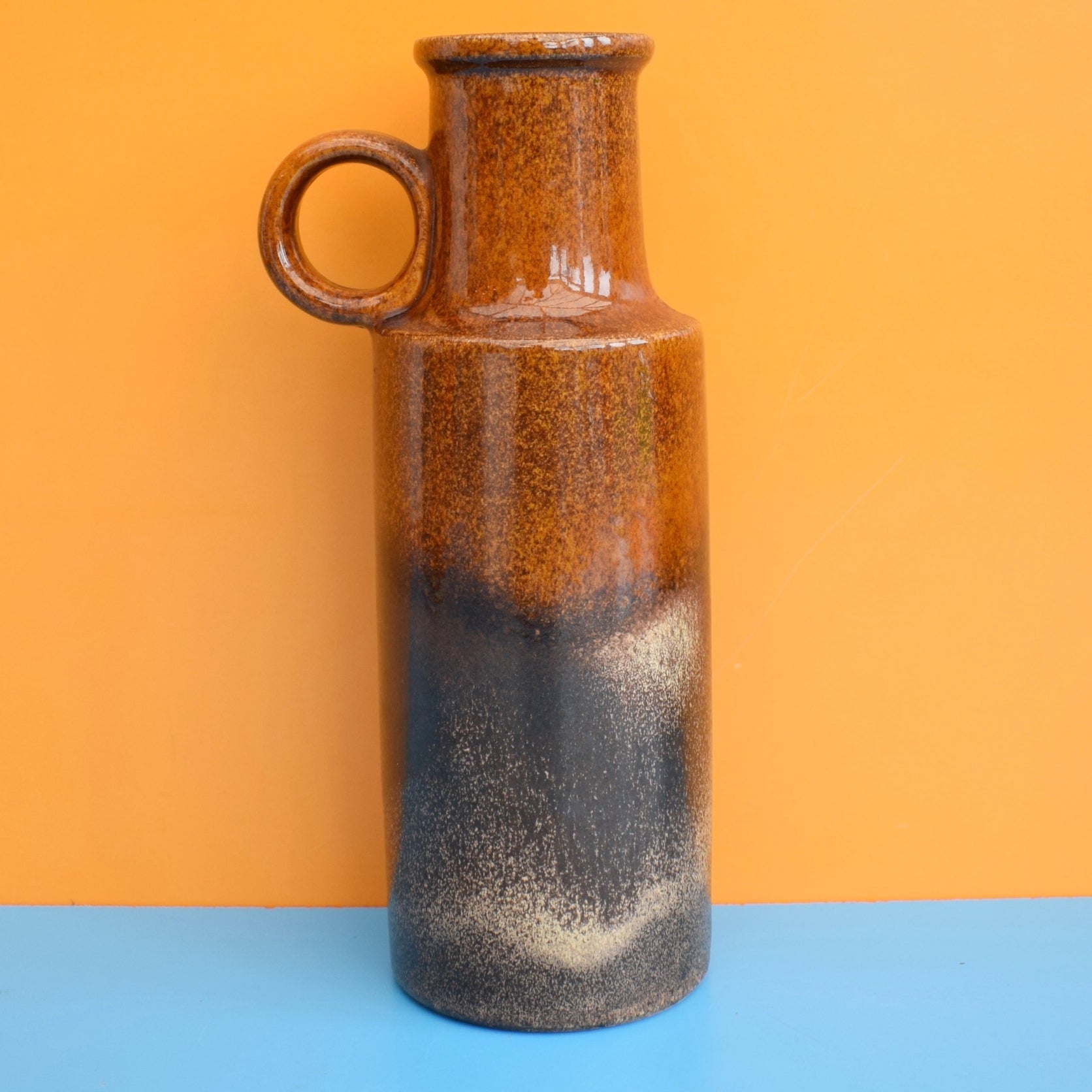 Vintage 1960s West German - Fat Lava - Orange / Brown – Pineapple