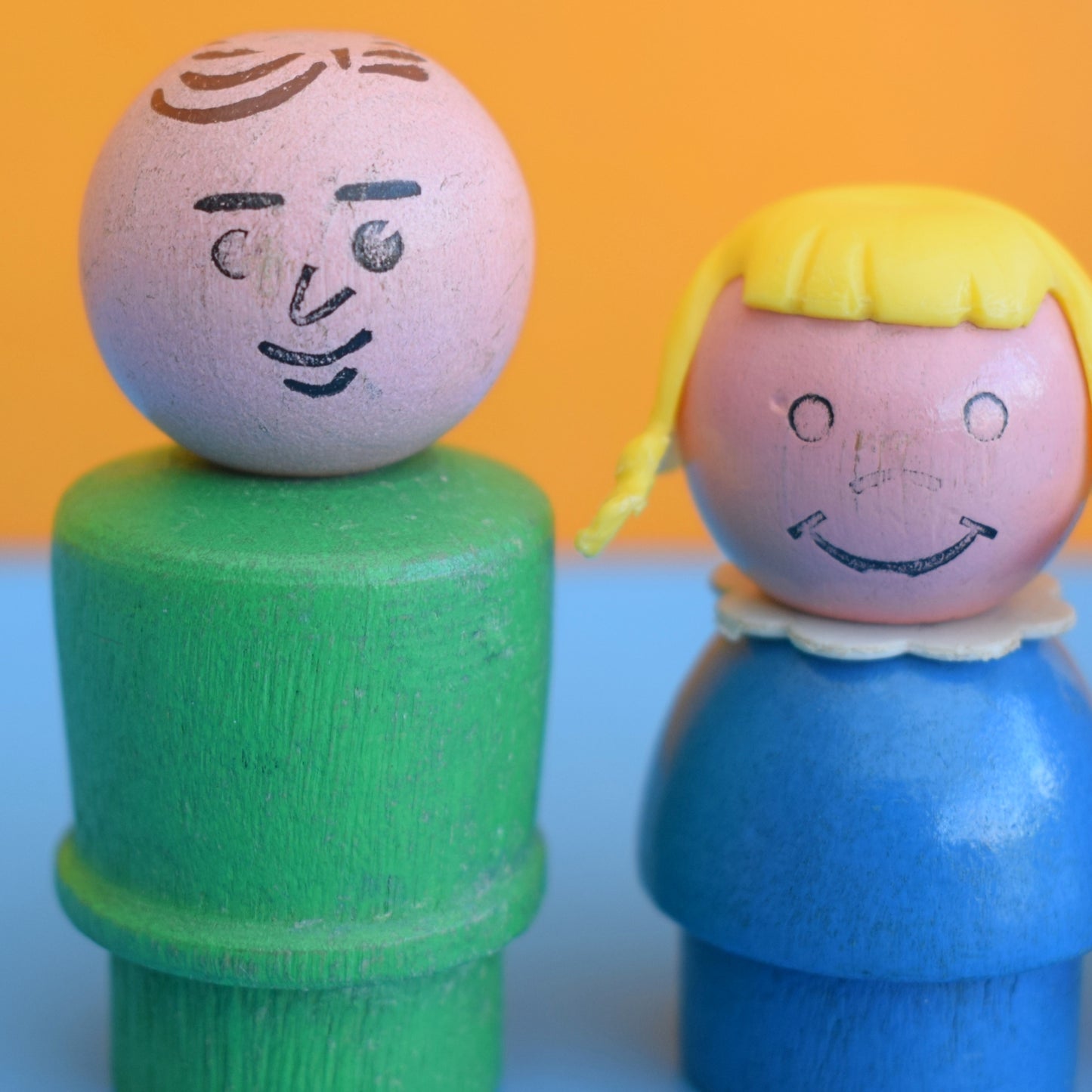 Vintage 1970s Fisher Price Little People Family