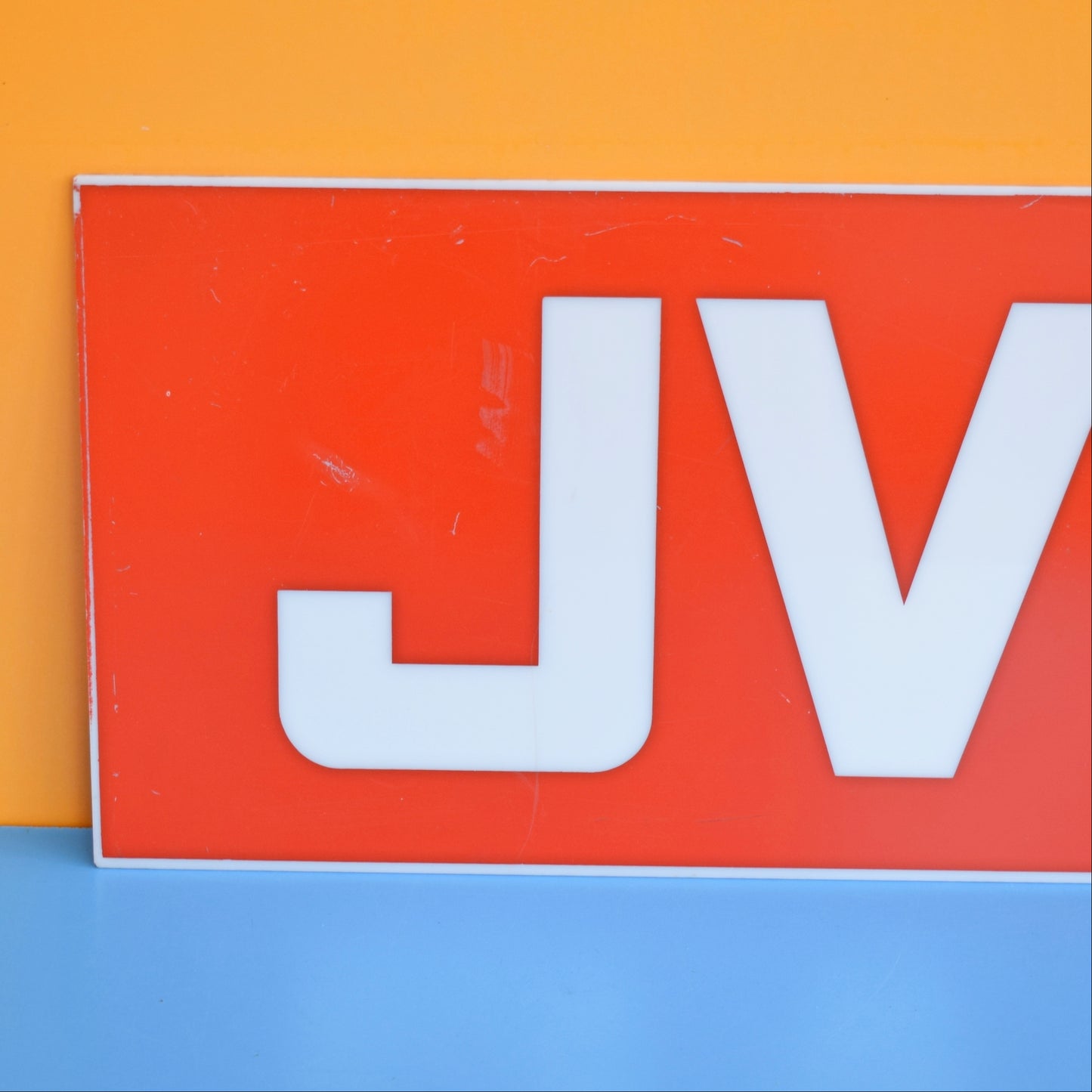Vintage 1990s JVC Advertising Sign