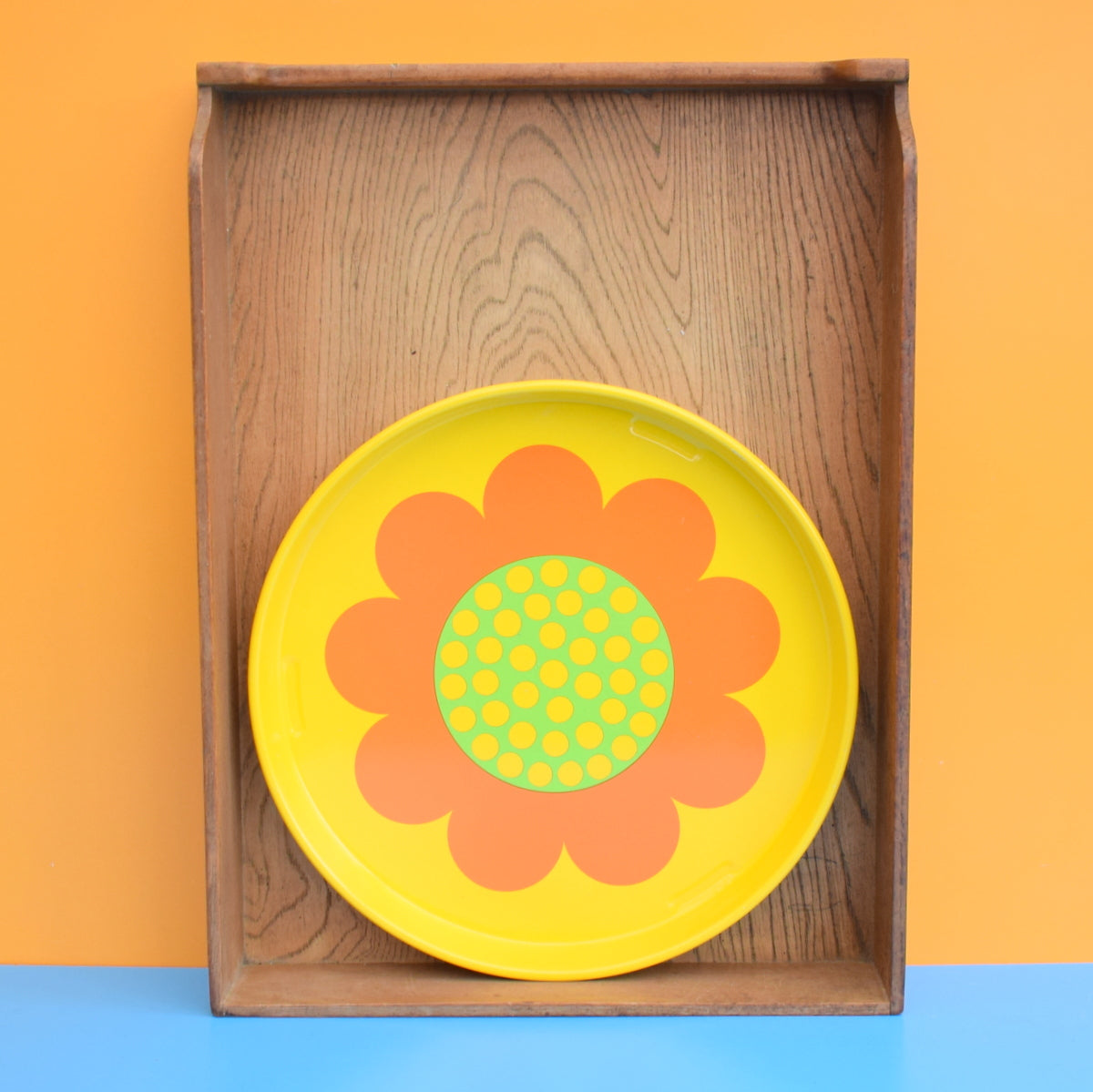 Vintage 1960s Oak Drawer / Tray - Magazines / Filing