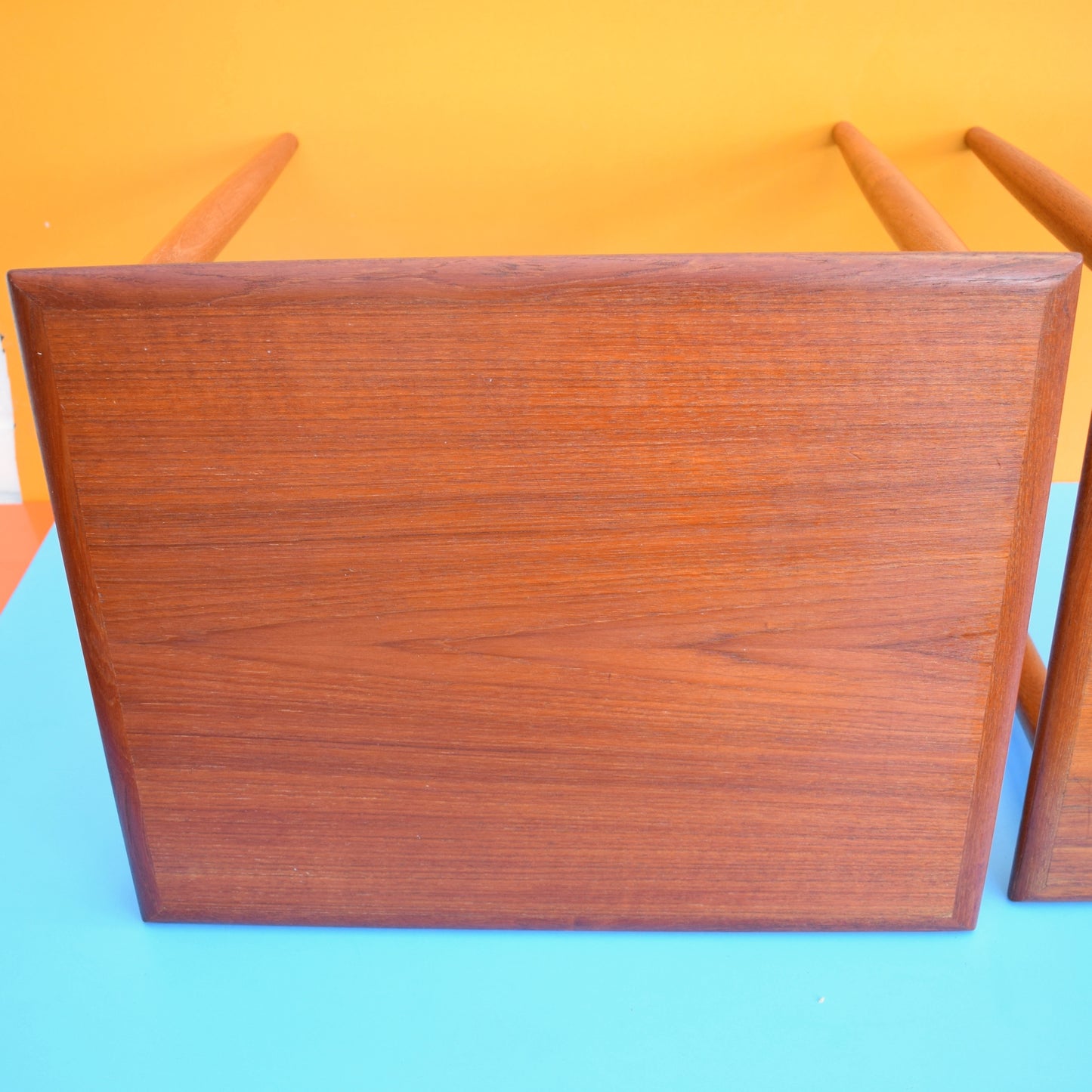 Vintage 1960s Danish Teak Side Tables