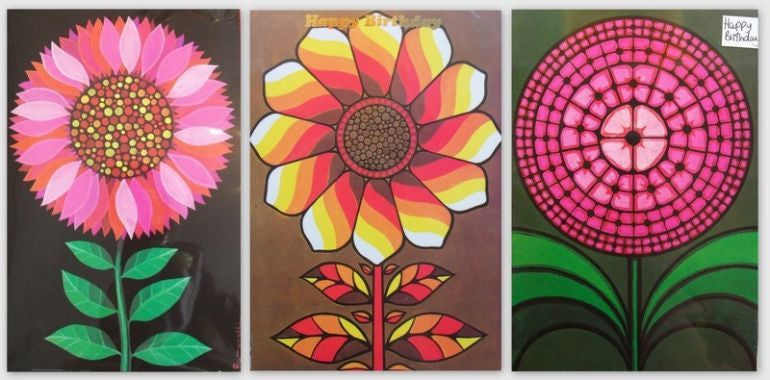 Paolo Romanelli Vintage Flower Design Greeting Cards