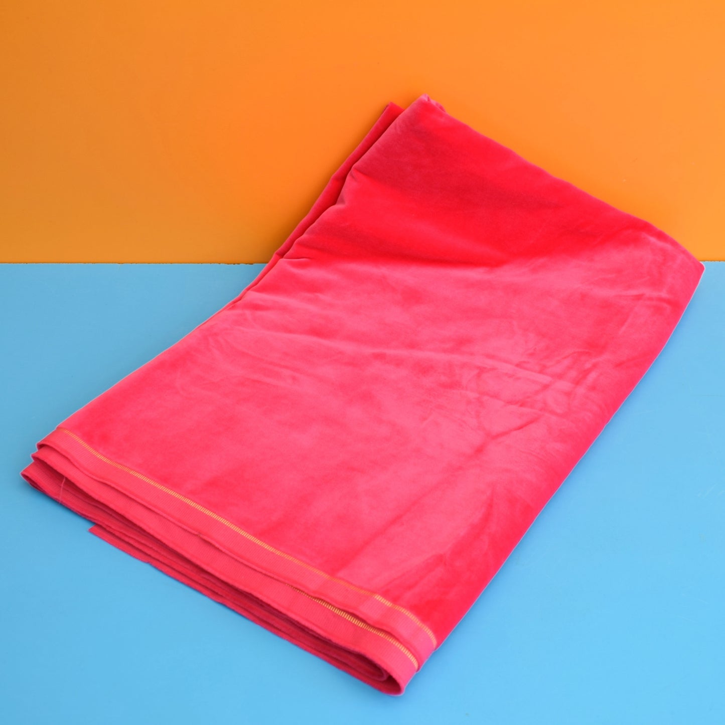 Vintage 1960s Quality Cotton Velvet Fabric - Hot Pink – Pineapple Retro