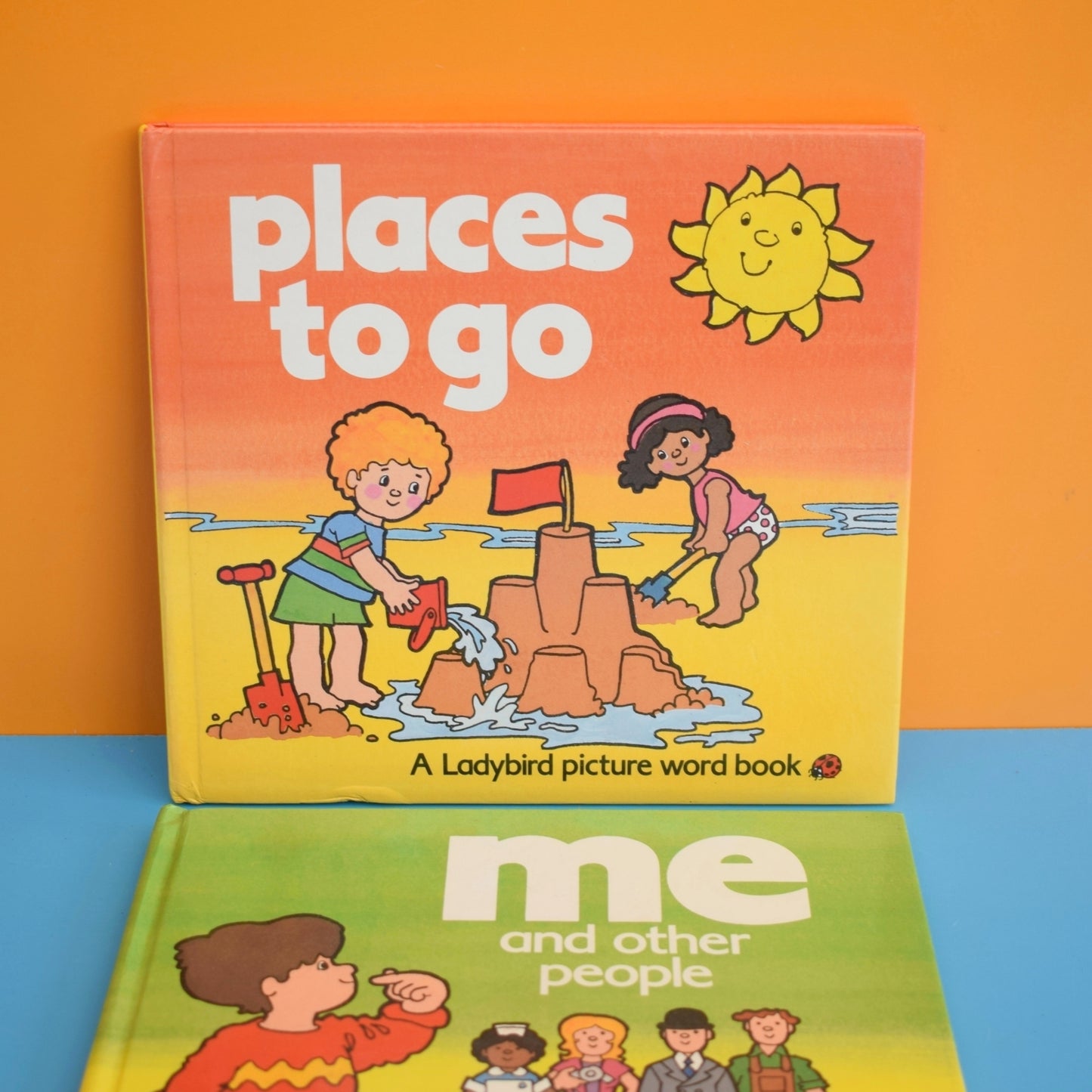 Vintage 1980s Ladybird Picture Word Books - Places to Go / Me