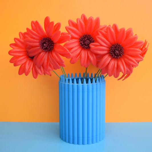 Vintage 1970s Plastic Dahlia Flower Bunch - Spring - Red x10