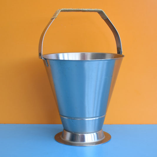 Vintage 1960s Stainless Steel Ice Bucket- Ice Bucket
