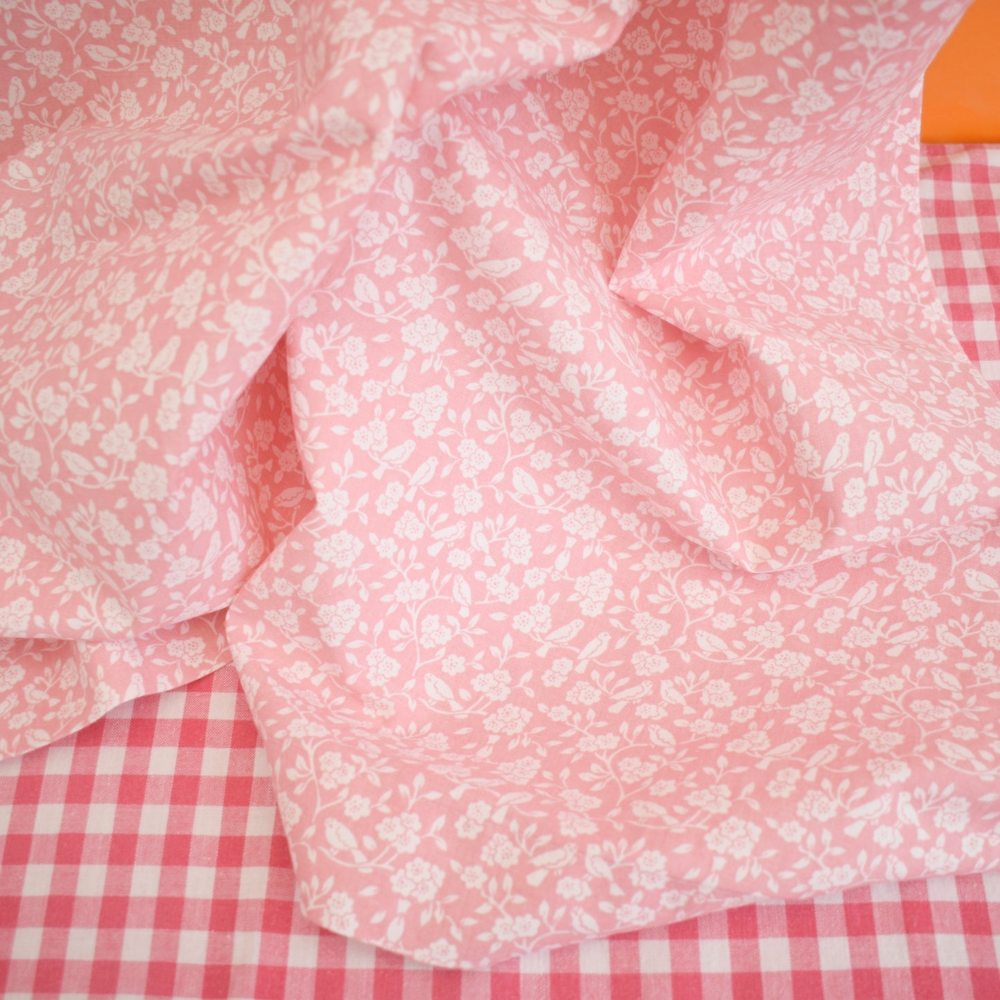 Vintage 1980s Laura Ashley Ditzy Pink Curtains