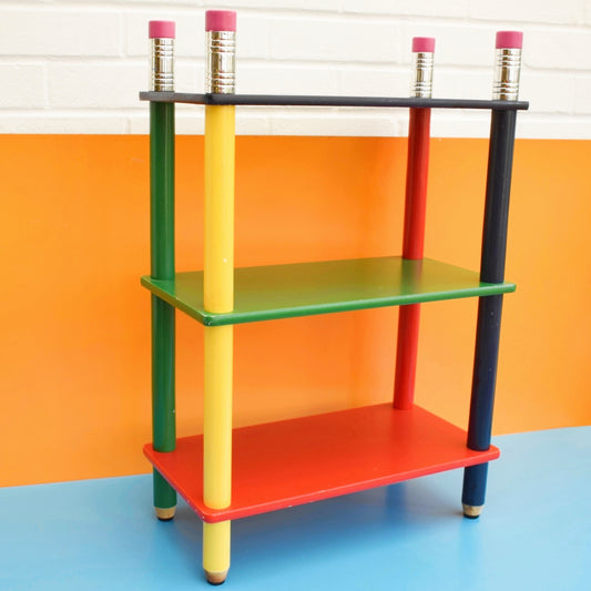 Vintage 1990s Shelving Unit - Pencil / Crayon - Pierre Sala Style