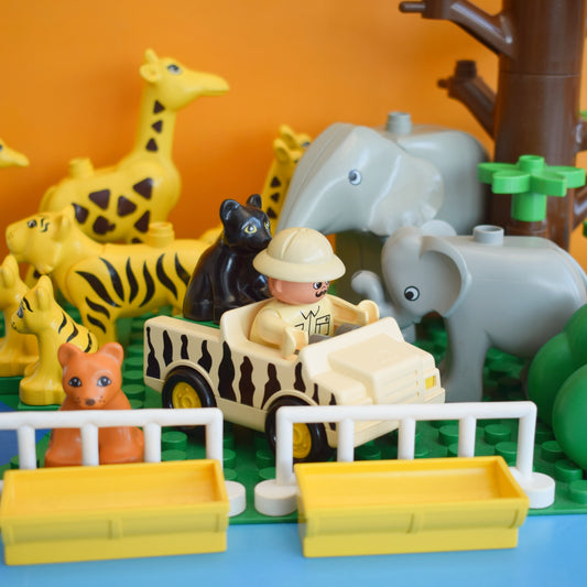 Vintage 1990s Duplo Animal Zoo Playset