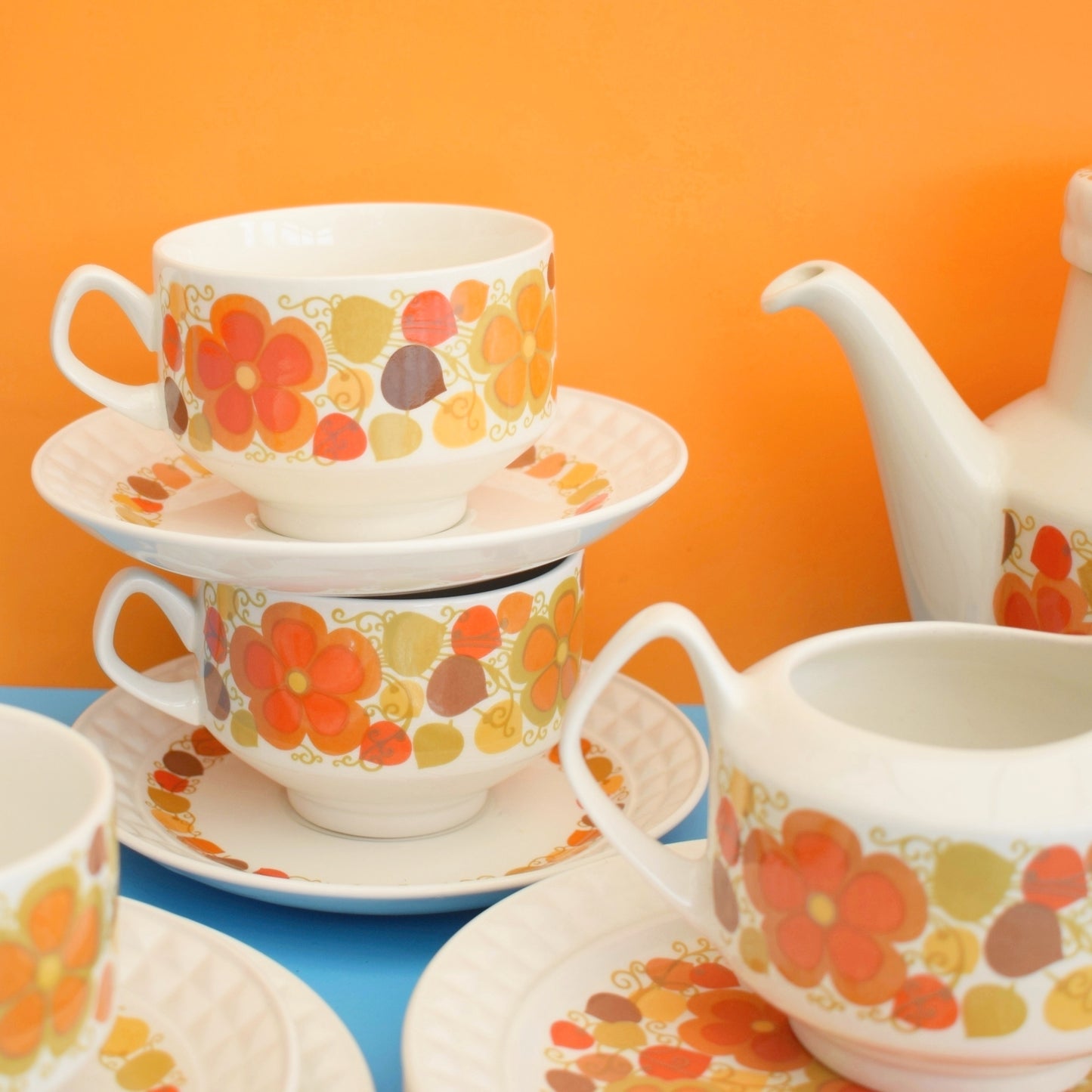 Vintage 1960s Pontesa Young Range / Fantasia Tea Set .